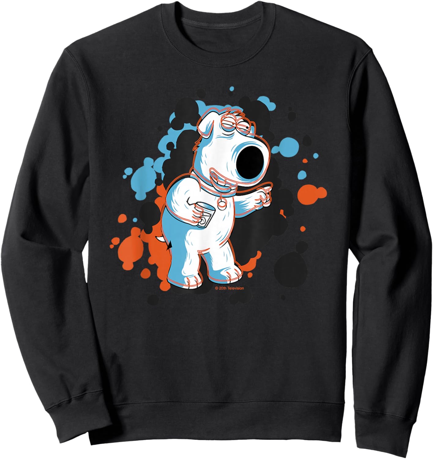 Family Guy Brian Social Butterfly Sweatshirt - Sweatshirt | Black