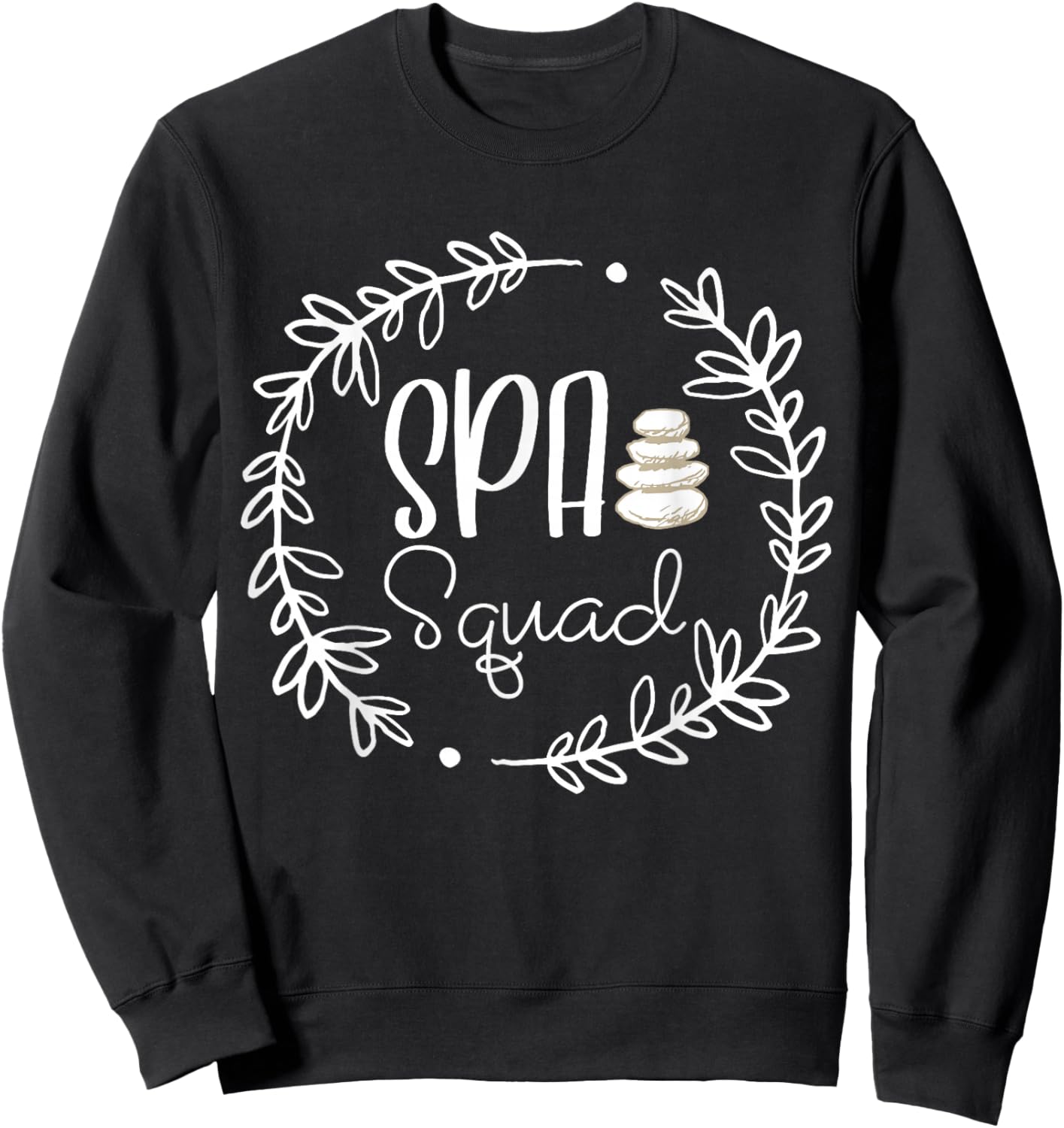 Spa Squad Funny Birthday Girl Party Sweatshirt - Sweatshirt | Black