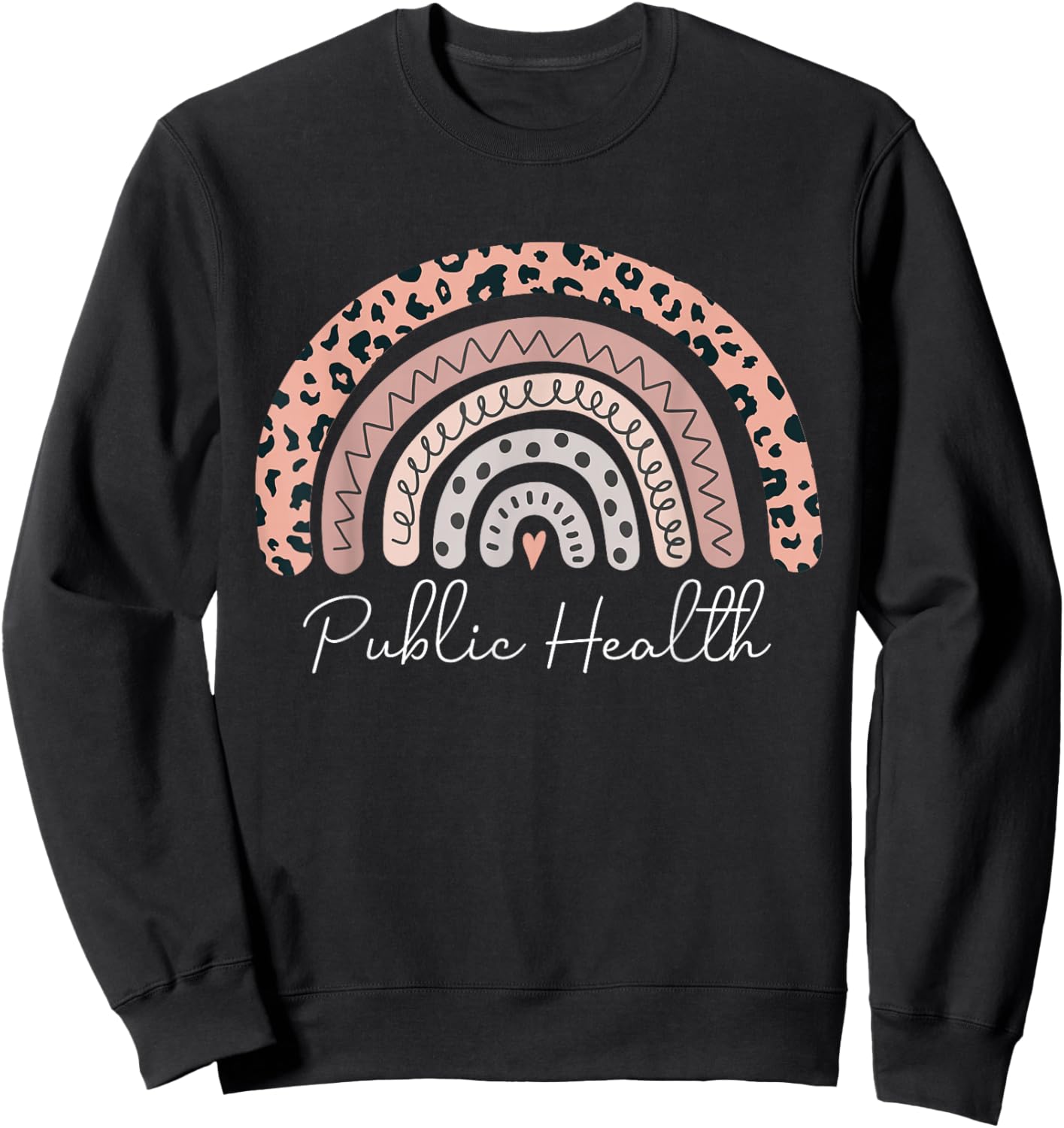 Public Health Rainbow Healthcare Worker Epidemiologist Sweatshirt - Sweatshirt | Black