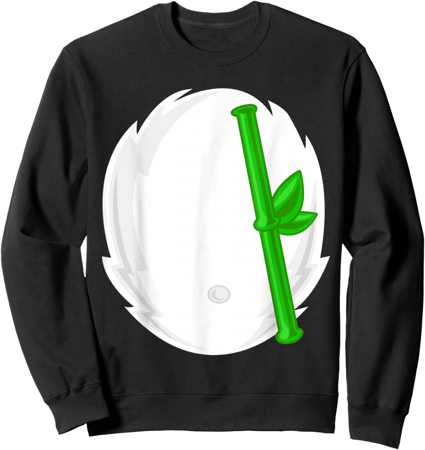 Funny Halloween Panda Shirt, Halloween Panda Costume Sweatshirt - Sweatshirt | Black