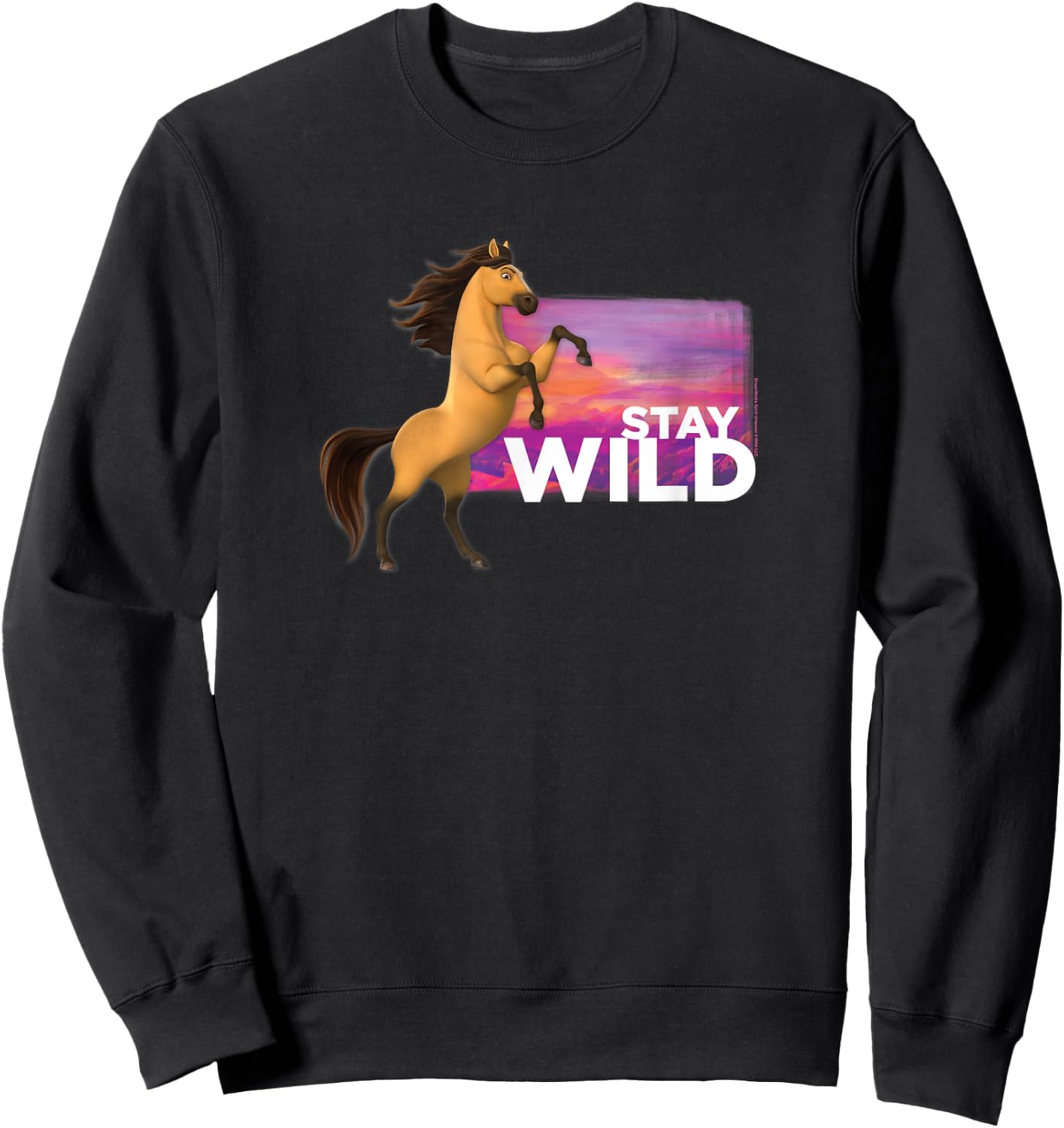 Spirit Untamed Stay Wild Sweatshirt - Sweatshirt | Black