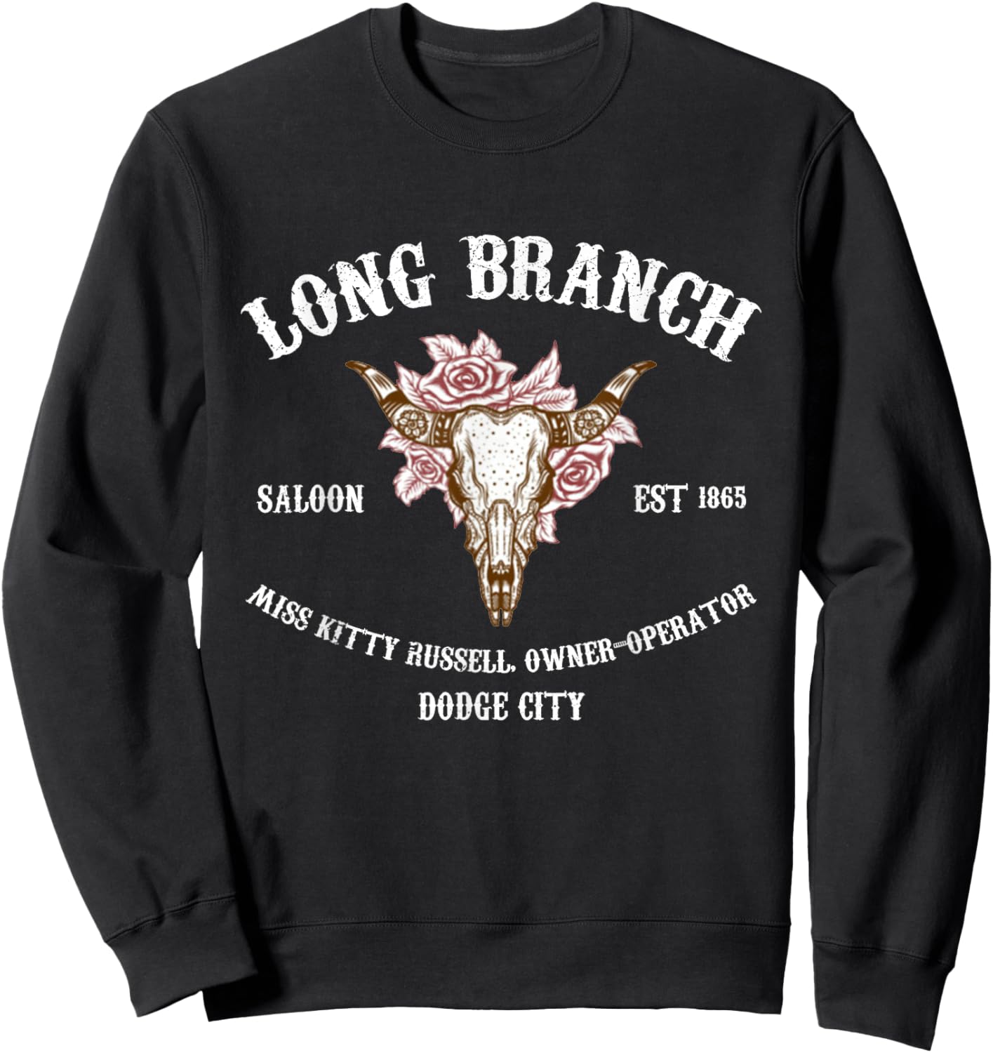 Gunsmoke | Long Branch Saloon Sweatshirt - Sweatshirt | Black