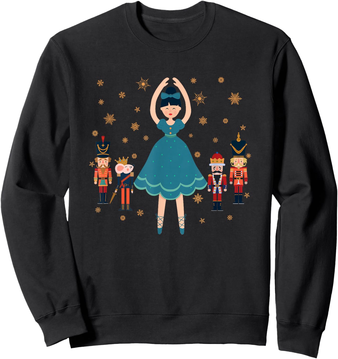 Christmas Ballet Clara Mouse King Princess Nutcracker Sweatshirt - Sweatshirt | Black