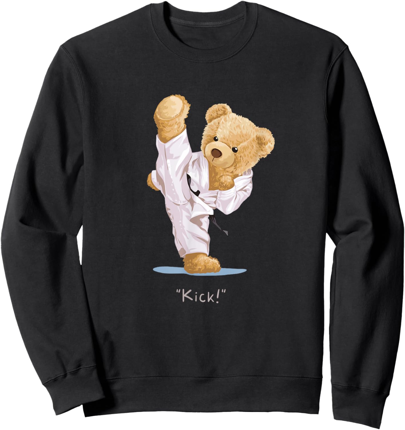 Karate Children's Teddy Bear Taekwondo Boys Men Sweatshirt - Sweatshirt | Black