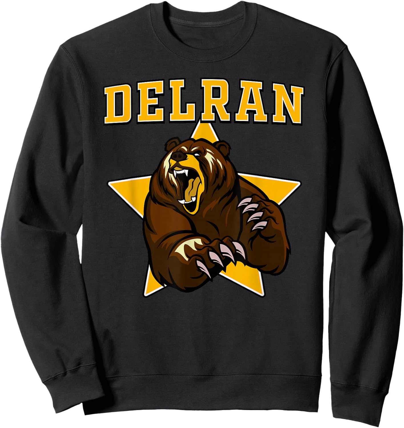 Delran Bears High School Team Spirit Sweatshirt - Sweatshirt | Black