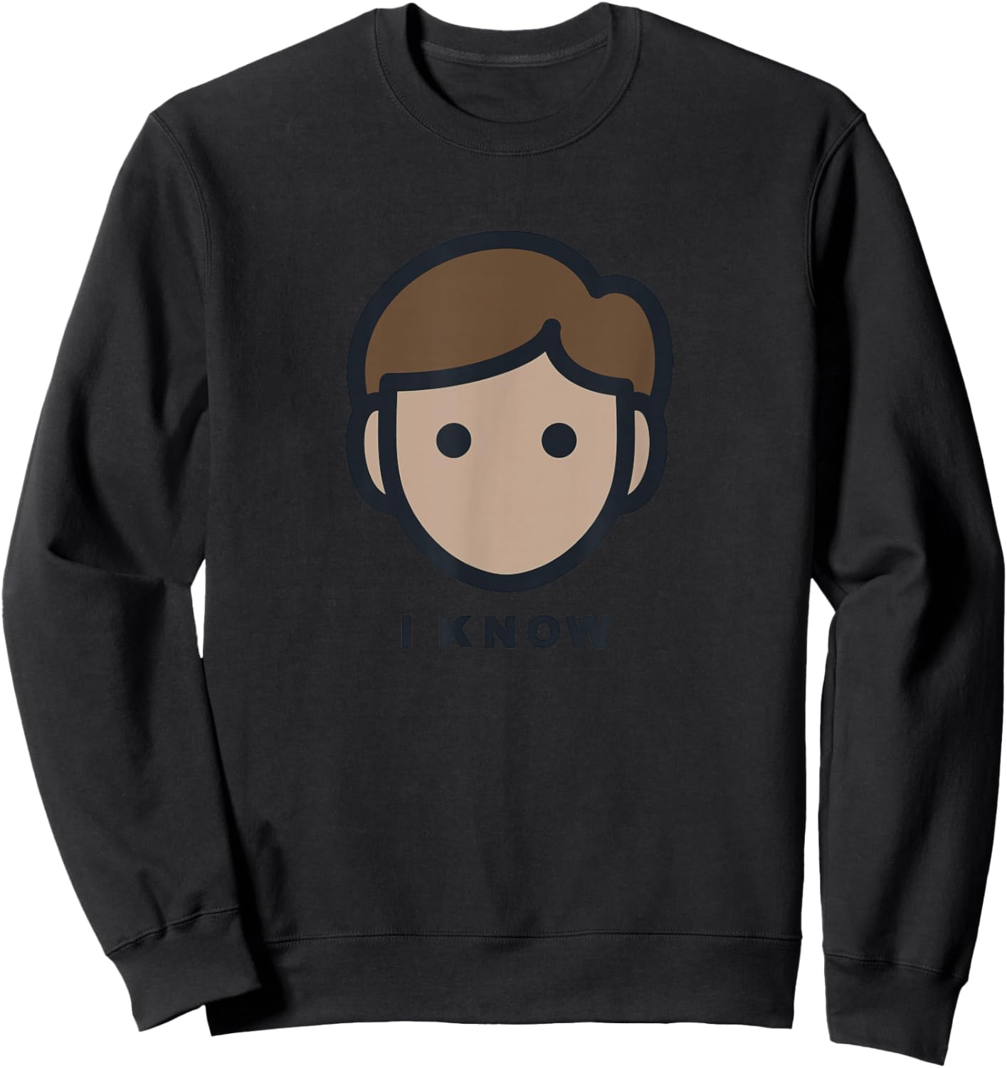 Star Wars Cartoon Han Solo I Know Sweatshirt - Sweatshirt | Black