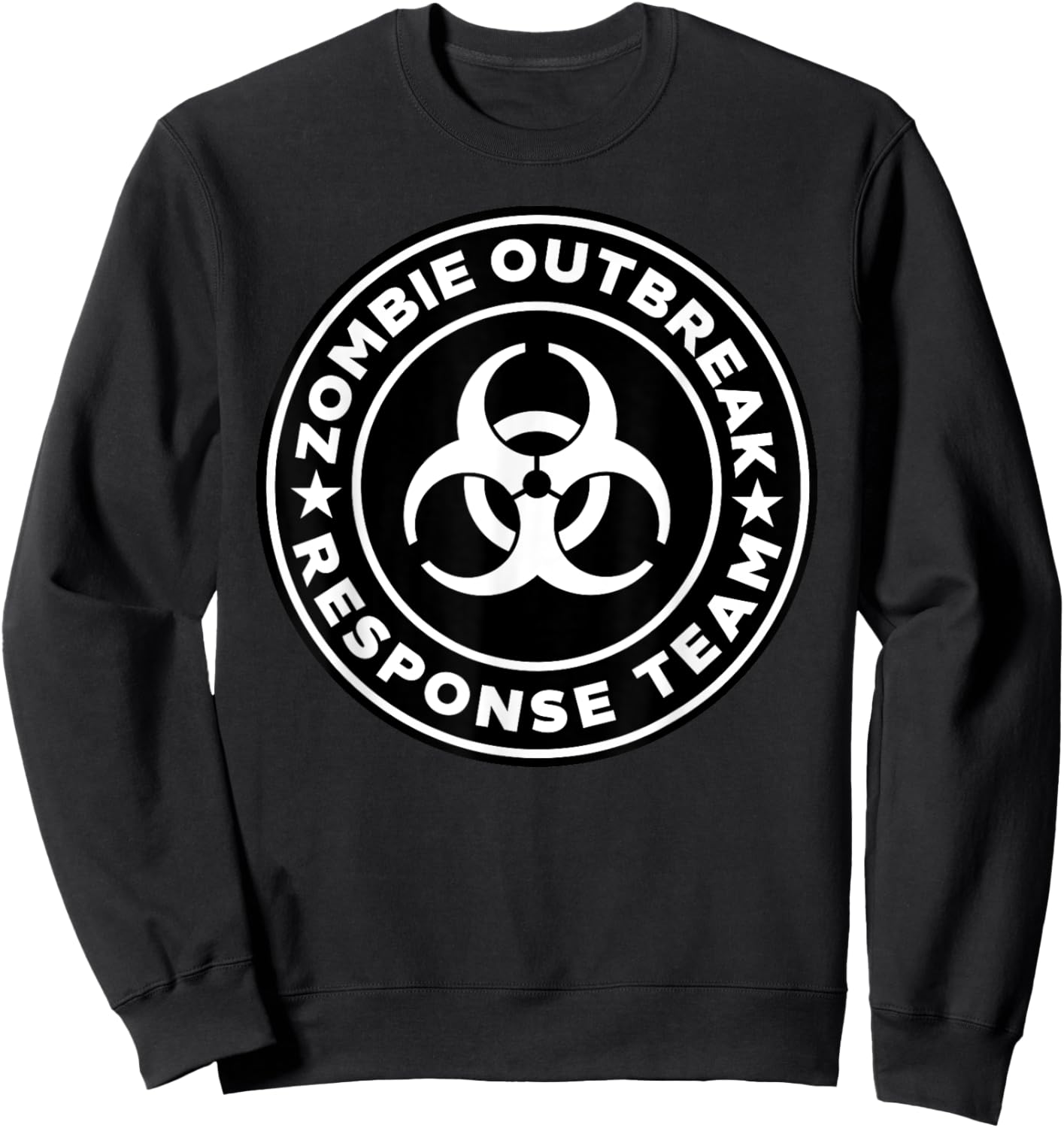 Miftees Halloween Zombie Outbreak Response Team - Men's Black Halloween Zombie - Adult - Classic Fit Short Sleeve - S Sweatshirt - Sweatshirt | Black