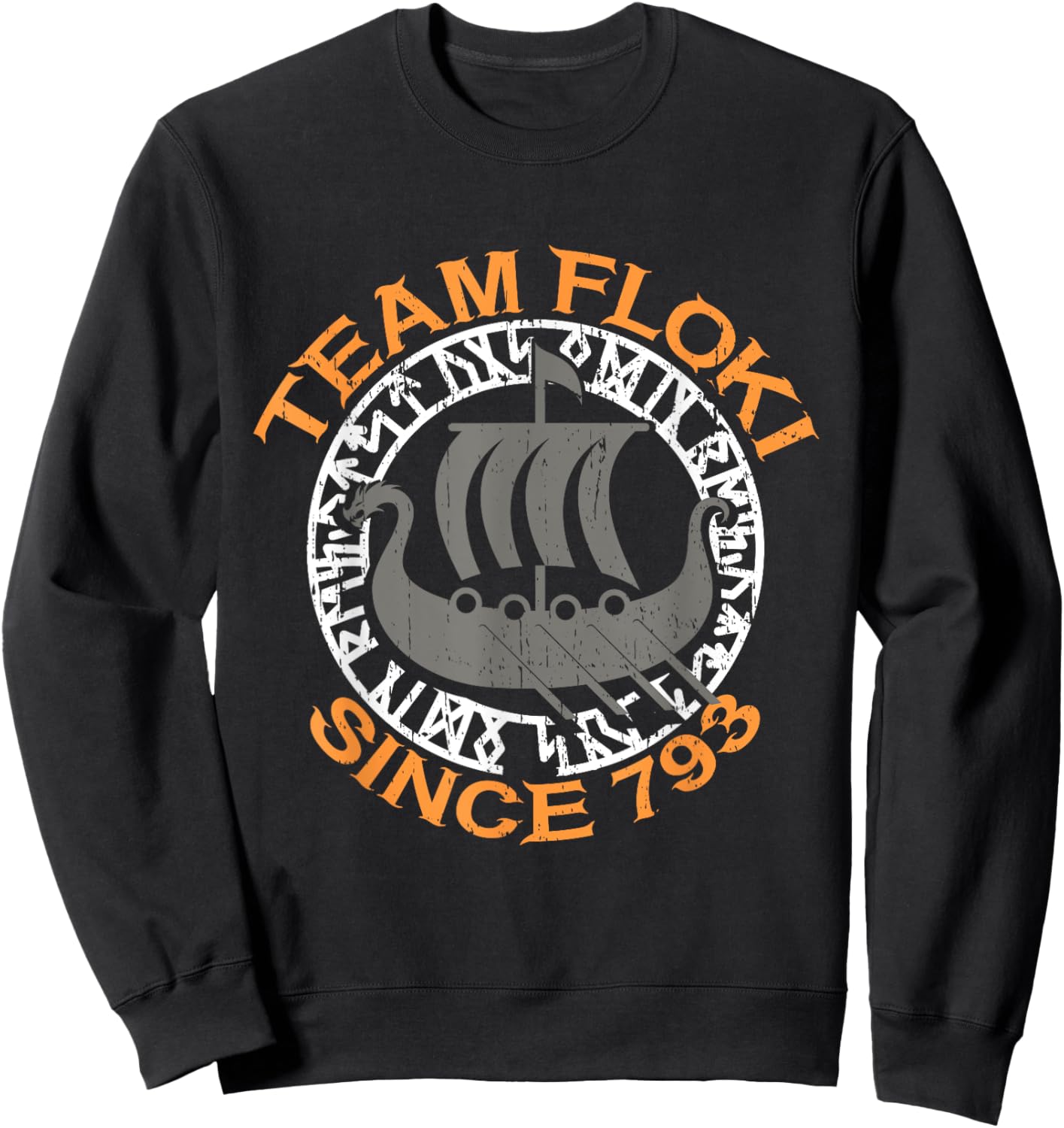 Team Floki Viking Vikings Sweatshirt - Sweatshirt | Black