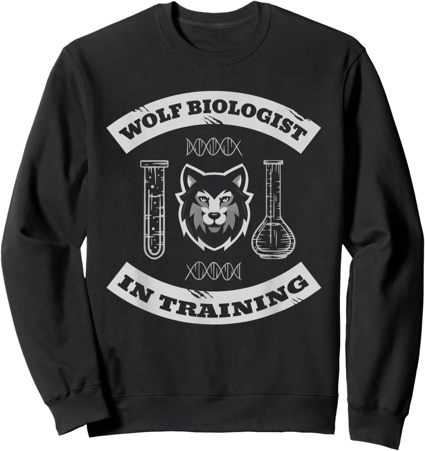 Wolf Predator - Wilderness Wolves Wolf Sweatshirt - Sweatshirt | Black