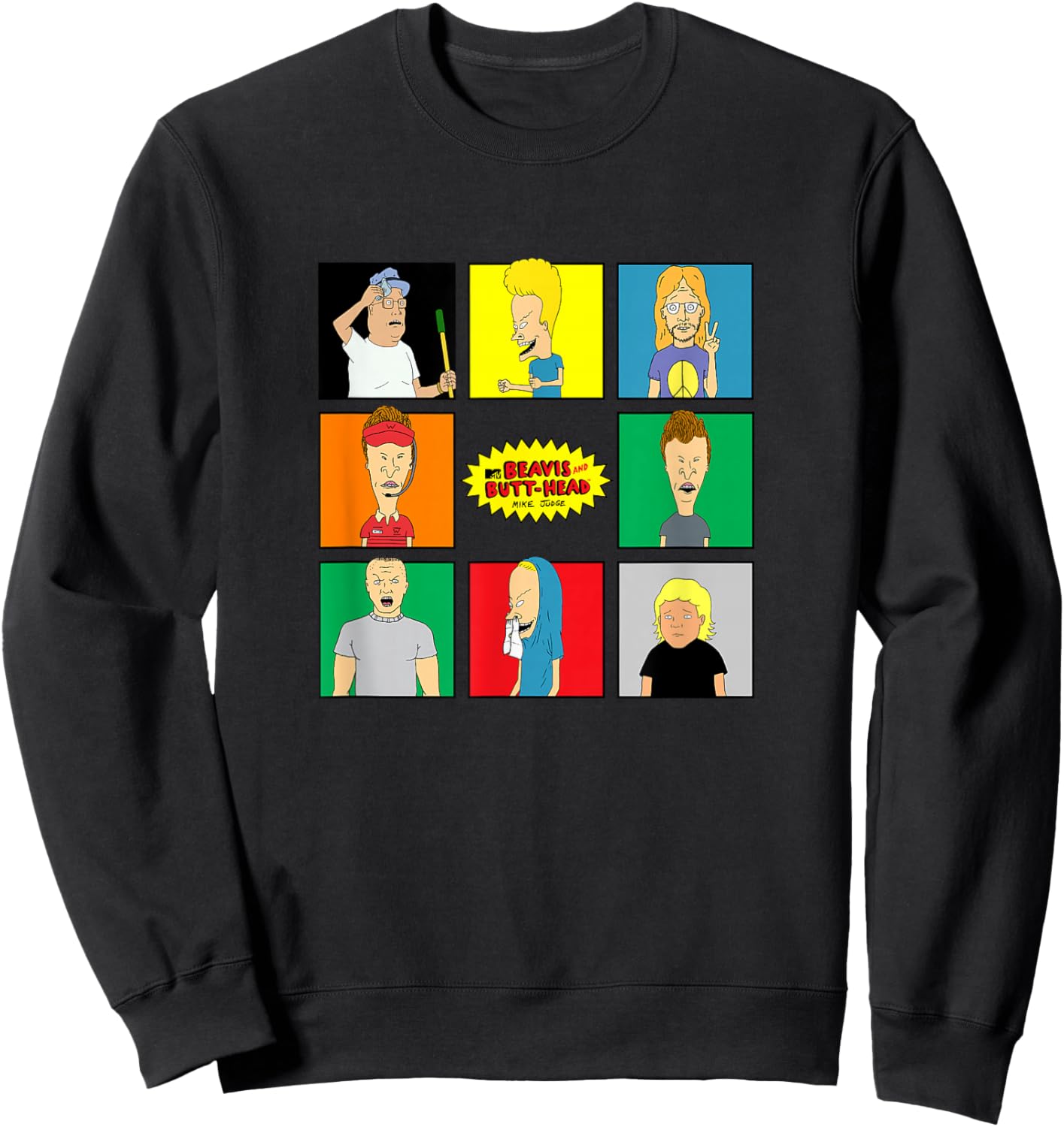 Beavis and Butthead - Boxed In Sweatshirt - Sweatshirt | Black