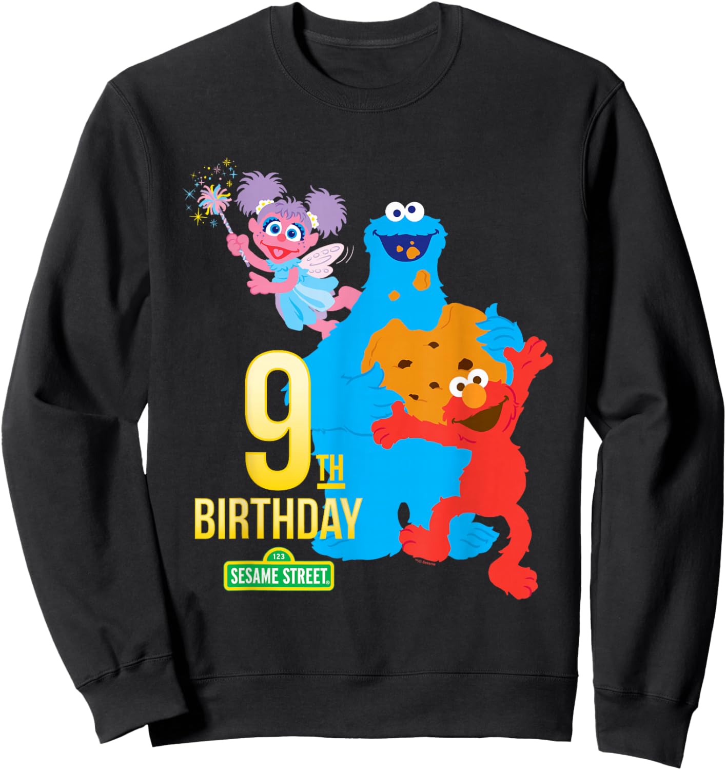 Sesame Street 9th Birthday Sweatshirt - Sweatshirt | Black