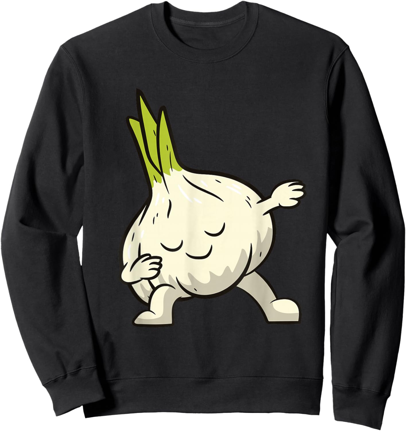 Garlic Dabbing Garlic Vegetable Love Garlic Sweatshirt - Sweatshirt | Black
