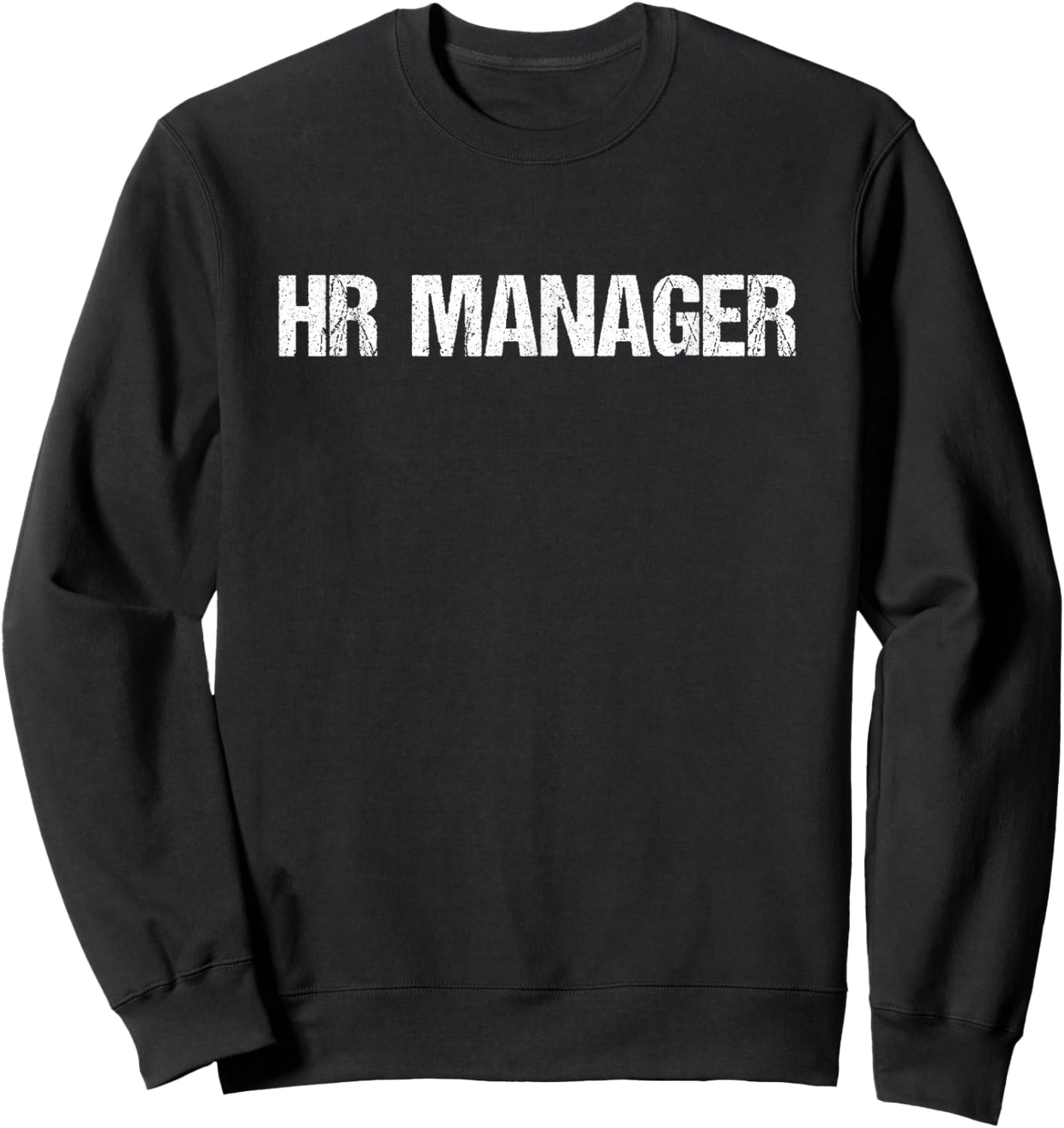 HR Manager Simple Title Sweatshirt - Sweatshirt | Black