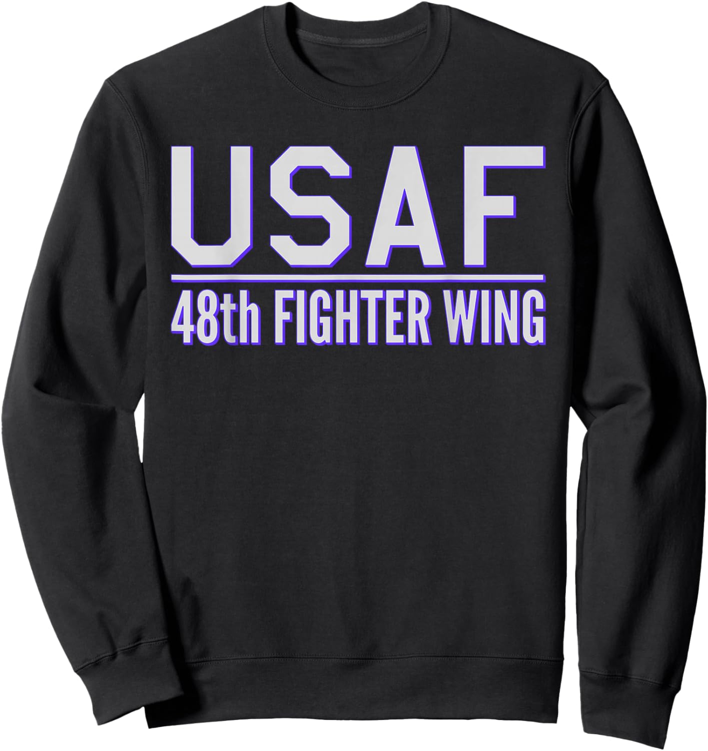 48th Fighter Wing Usaf Raf Lakenheath Air Force Sweatshirt - Sweatshirt | Black