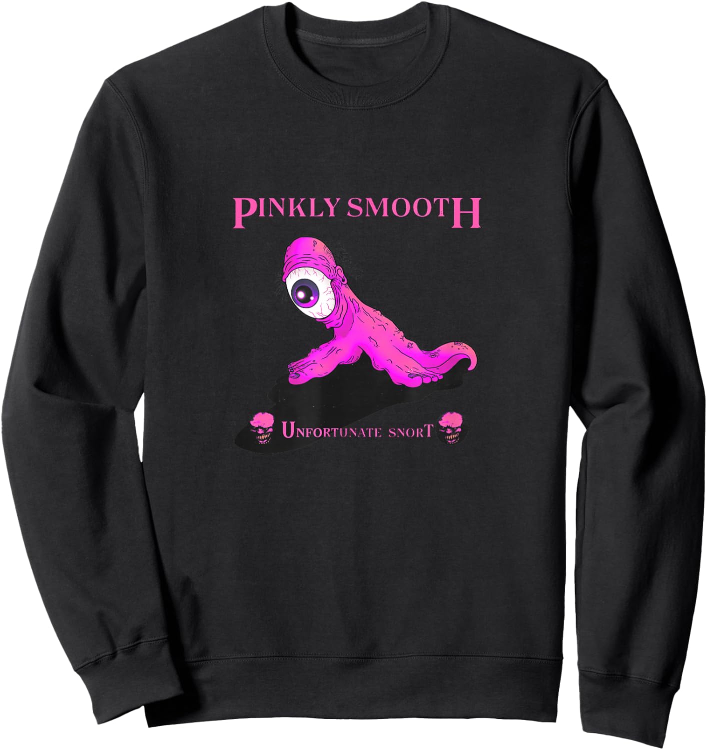 Pinkly Smooth Sweatshirt - Sweatshirt | Black