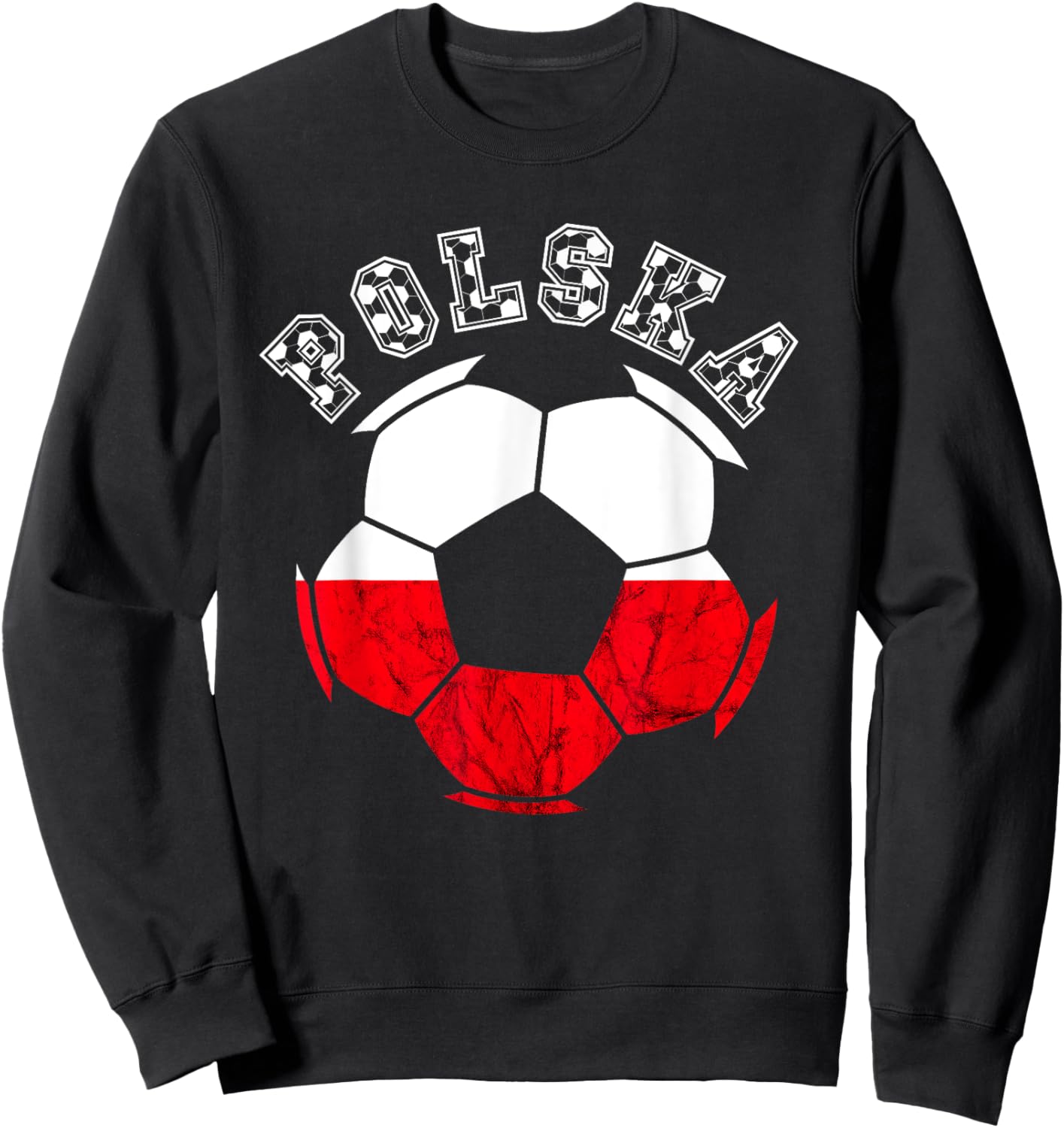 Polska Soccer Poland Flag Polish Roots Polish Soccer Team Sweatshirt - Sweatshirt | Black