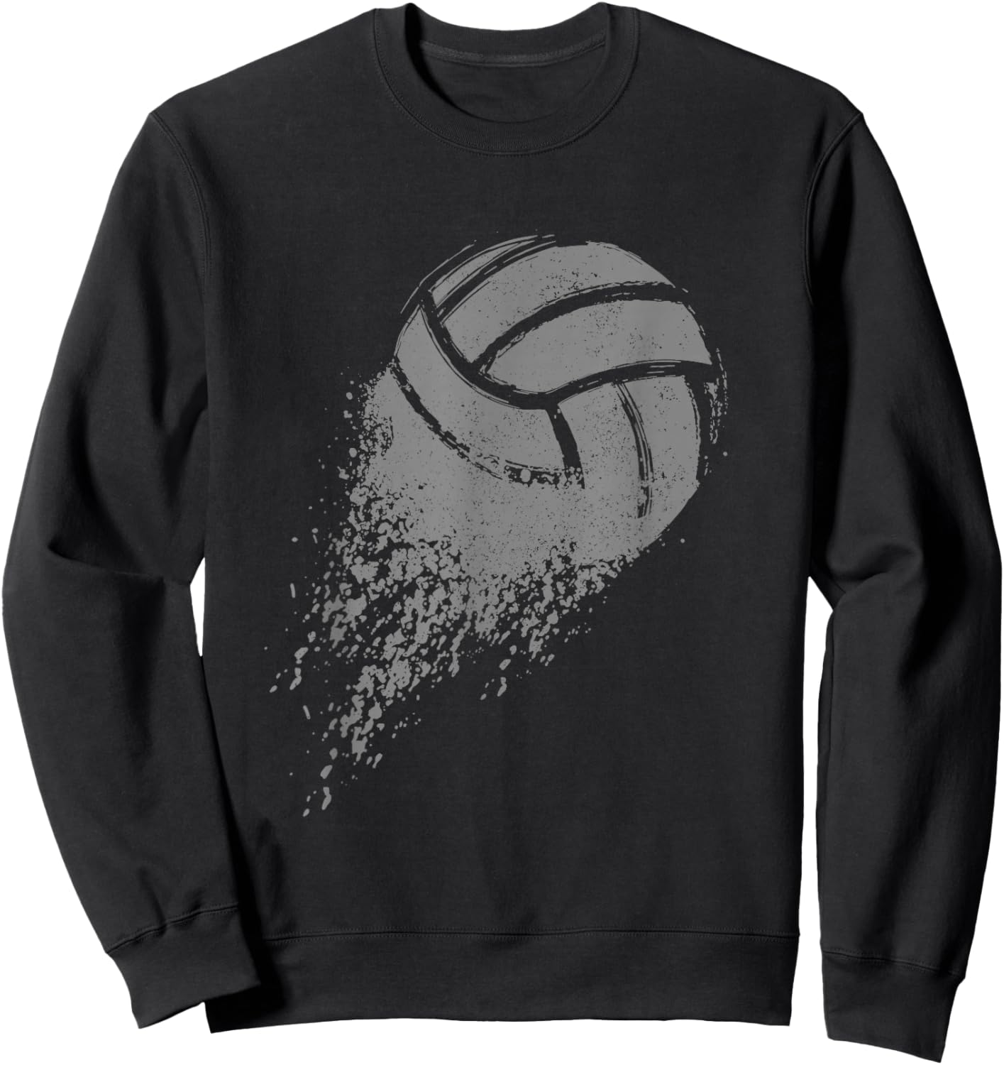 Volleyball Vintage Retro Sport Volleyball Player Sweatshirt - Sweatshirt | Black