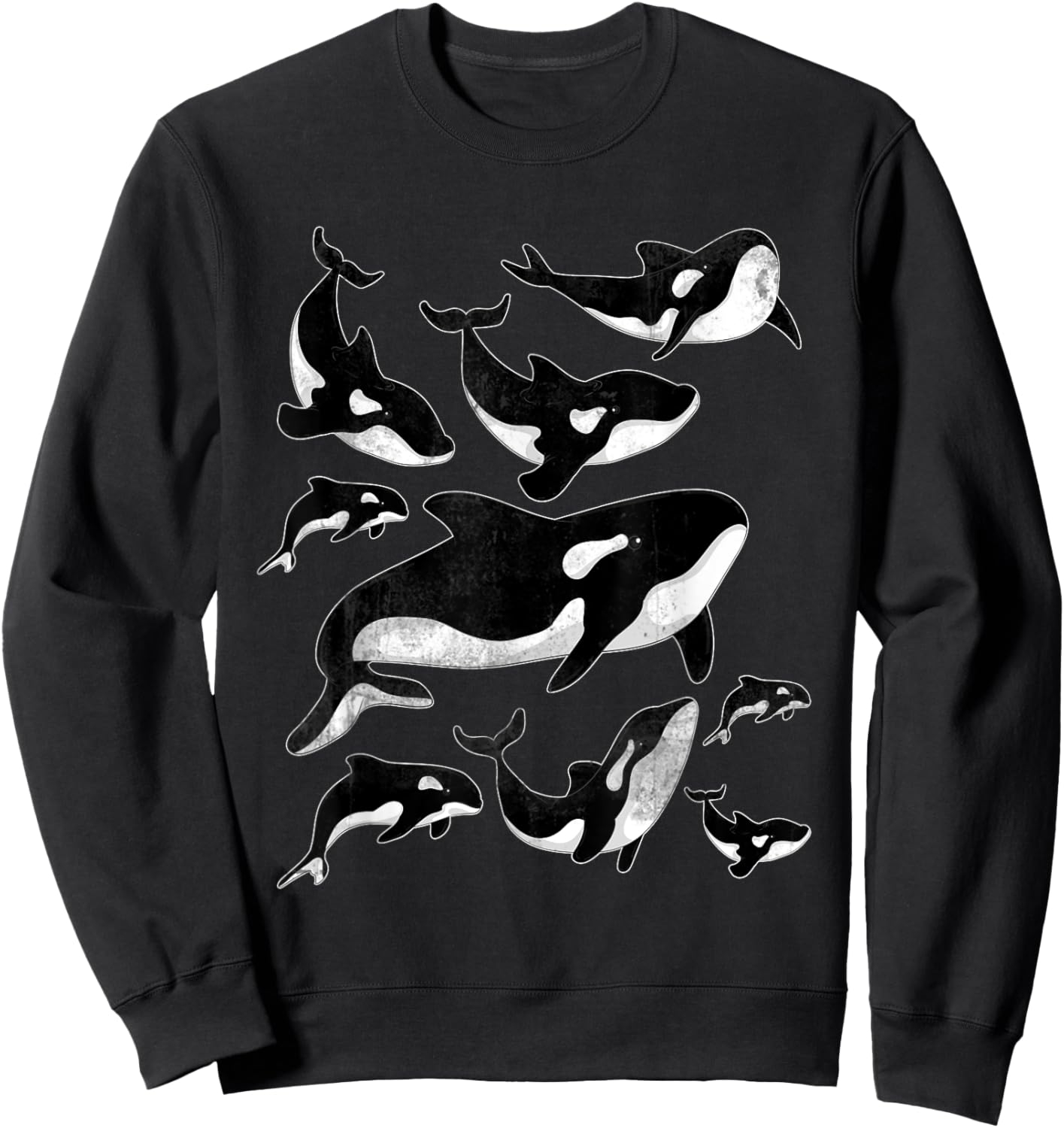 Killer Whale Ocean Animal Aquarist Gift Aquarium Orca Sweatshirt - Sweatshirt | Black