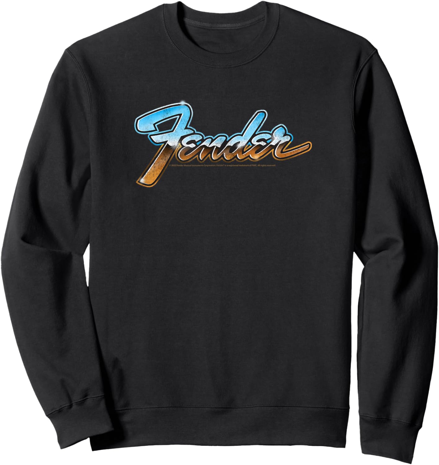 Fender Chrome Logo Sweatshirt - Sweatshirt | Black