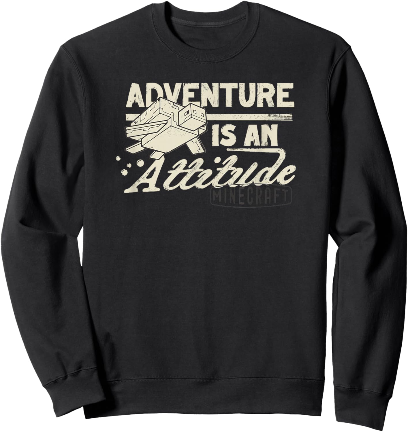 Minecraft Sea Turtle Adventure Is An Attitude Sweatshirt - Sweatshirt | Black