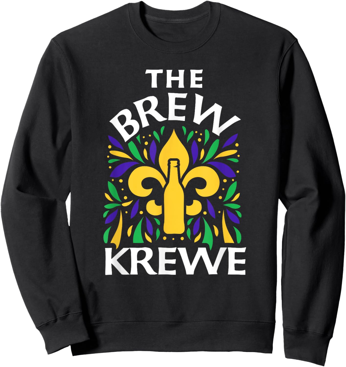 The Brew Krewe Mardi Gras Sweatshirt - Sweatshirt | Black