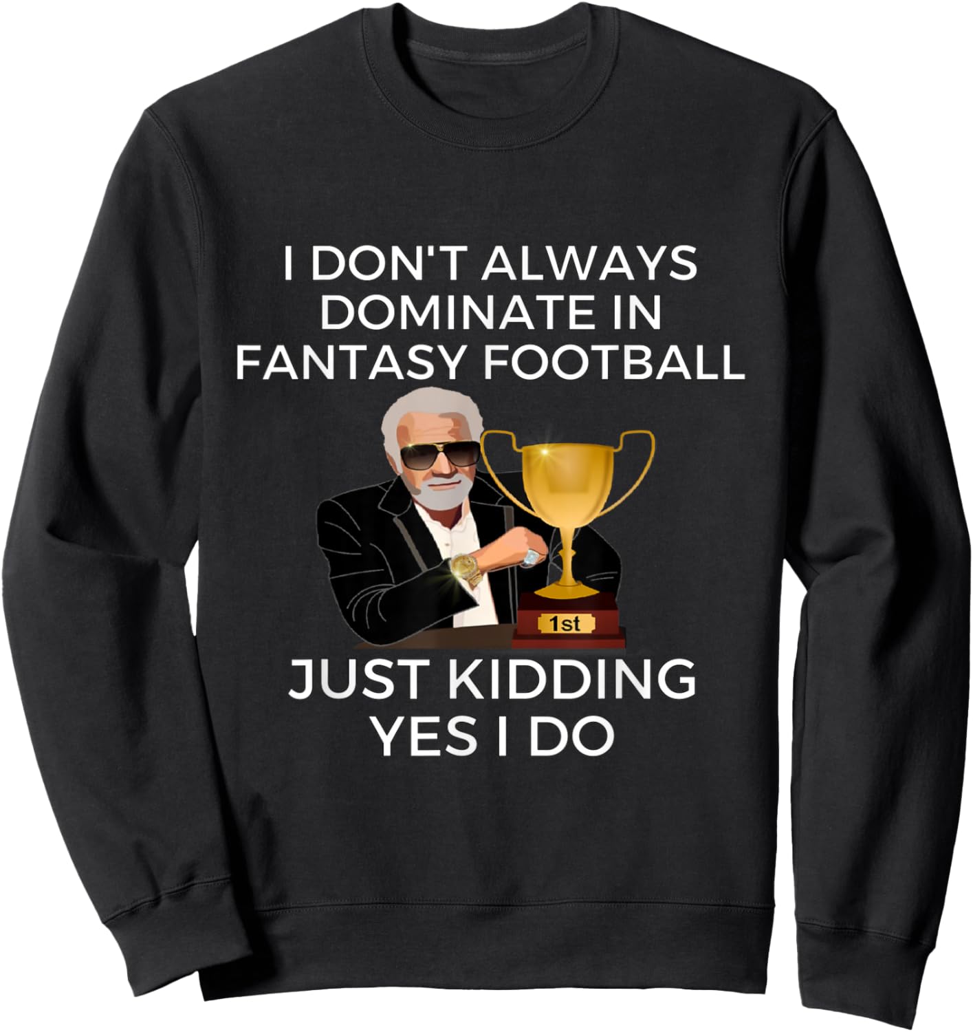 Funny Fantasy Football Champion Fantasy Football Sweatshirt - Sweatshirt | Black