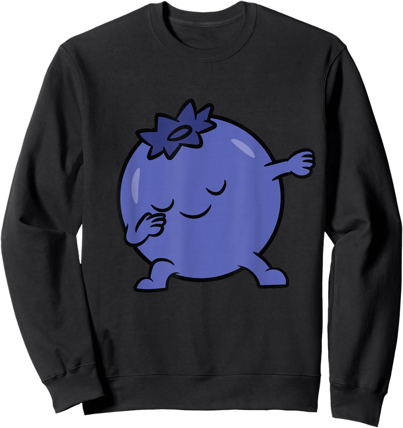Blueberry Dabbing Blueberry Fruit Love Blueberries Sweatshirt - Sweatshirt | Black