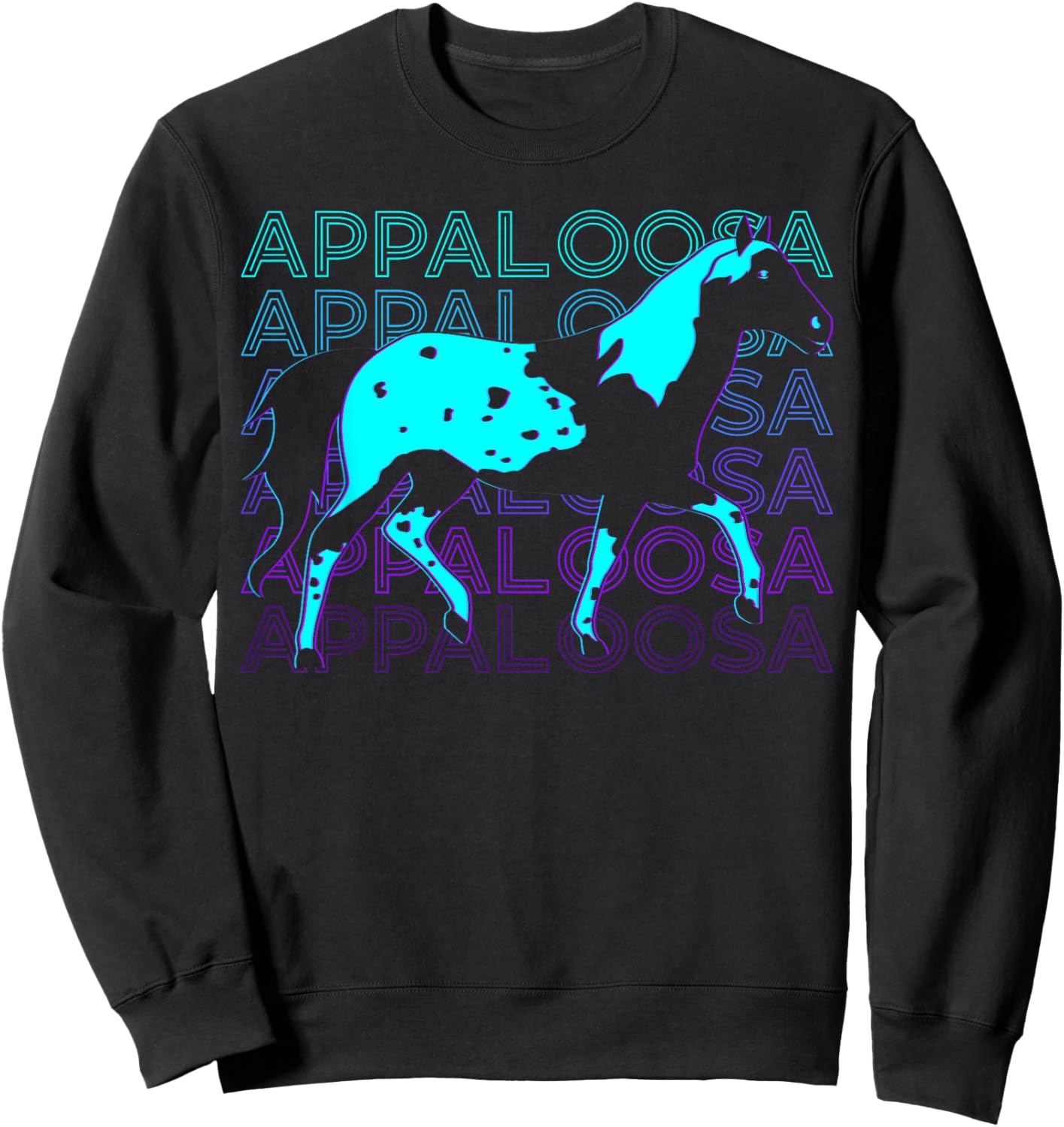 Appaloosa Horse Retro Appaloosa Sweatshirt - Sweatshirt | Black