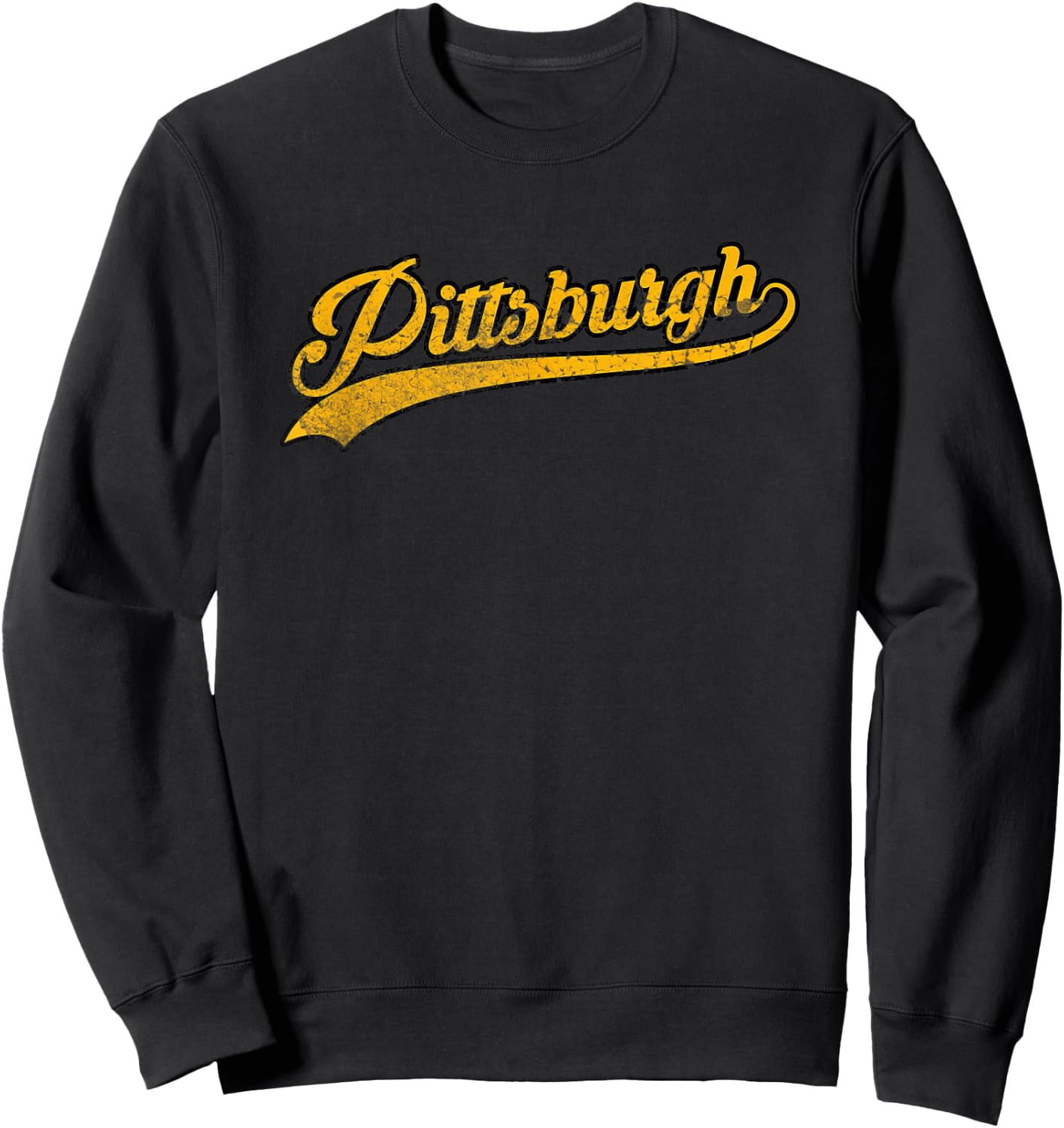 Pittsburgh vintage city Sweatshirt - Sweatshirt | Black