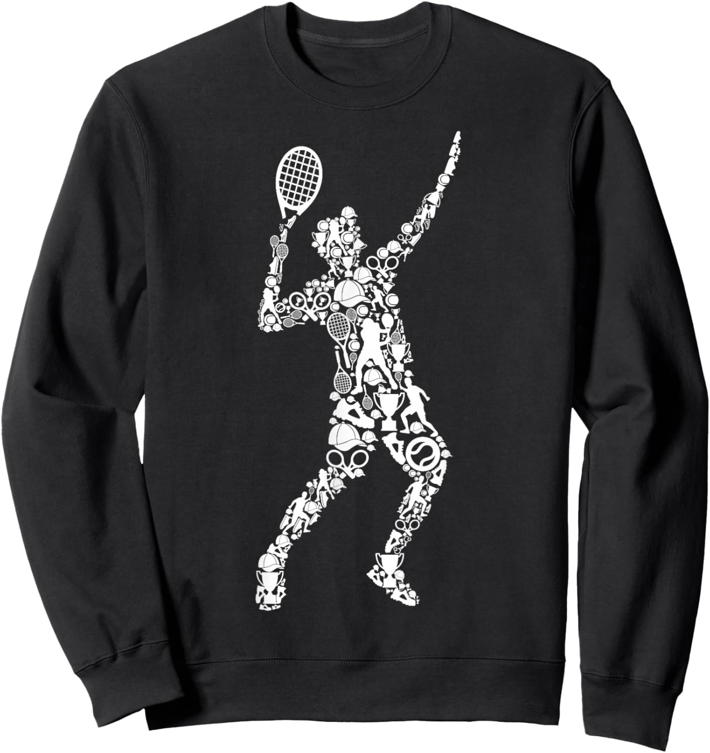 Tennis Player Tennis Men Children Boys Sweatshirt - Sweatshirt | Black