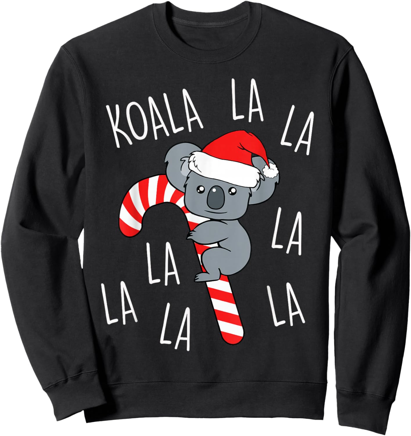 Koala La La La - Cute Aussie Xmas Funny Australian Christmas Sweatshirt - Sweatshirt | Black