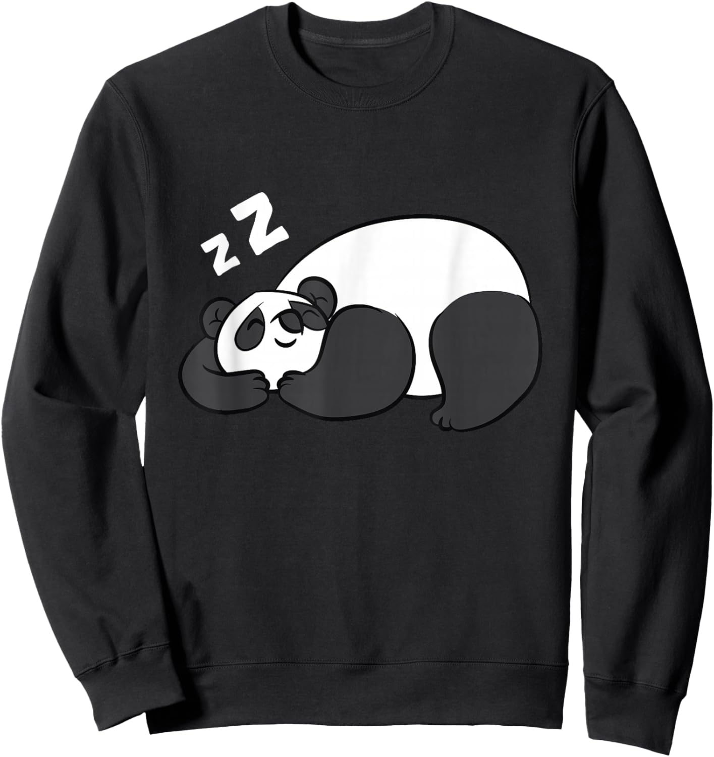 Tired Panda Pajama Love Pandas Sweatshirt - Sweatshirt | Black