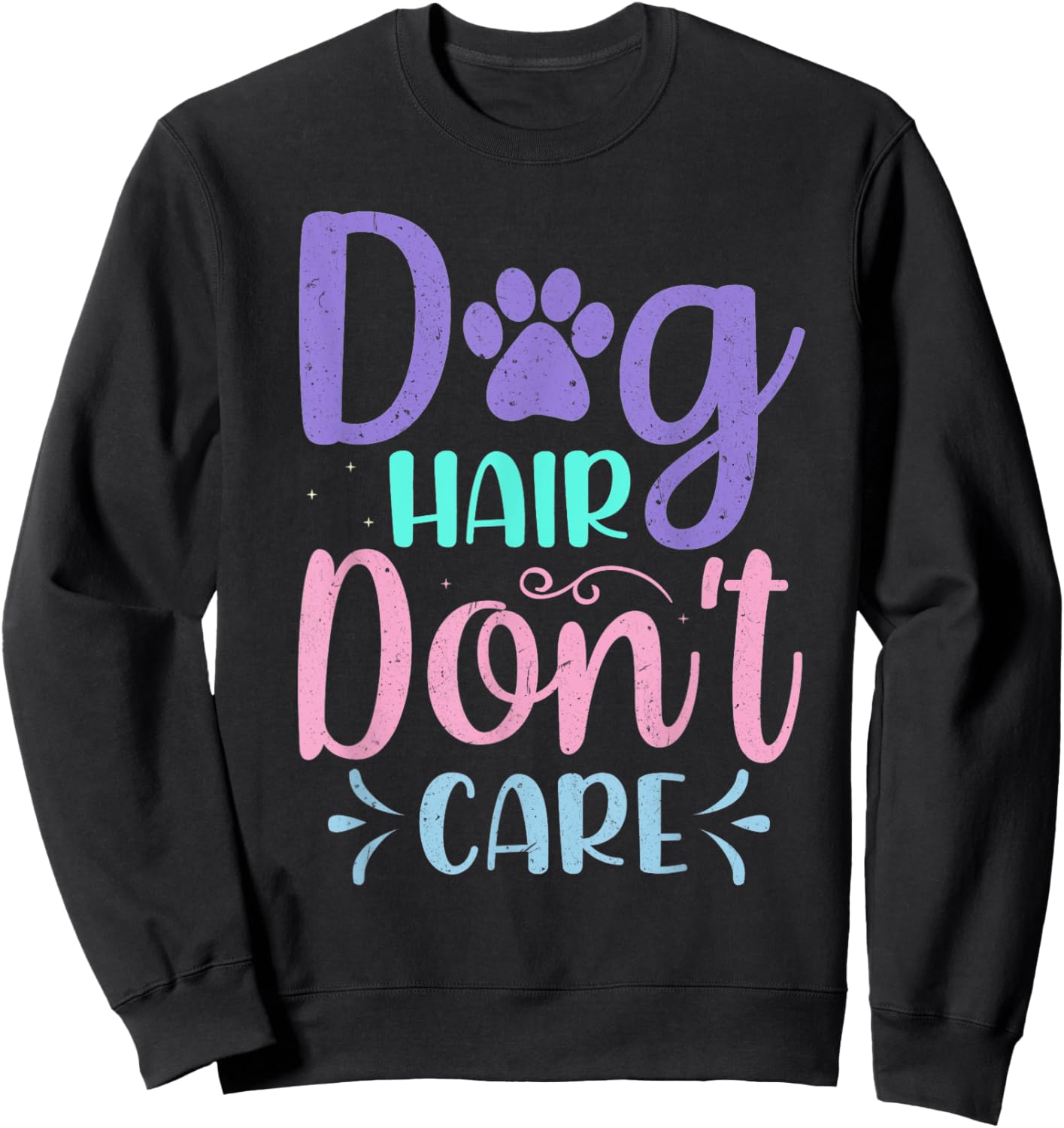 Dog Groomer Dog Hair I Don’t Care Furologist Pet Grooming Women Kids Sweatshirt - Sweatshirt | Black