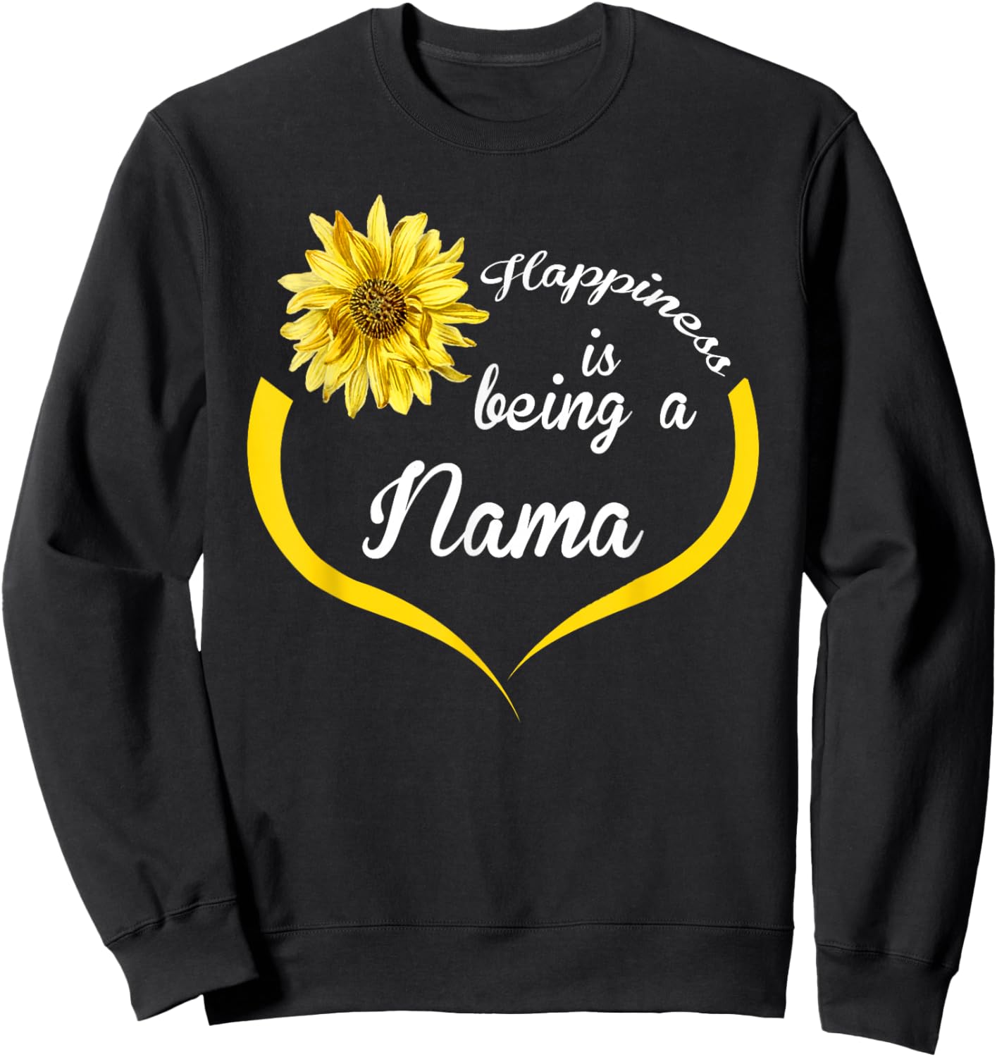 Nama Gift: Happiness Is Being A Nama Sweatshirt - Sweatshirt | Black