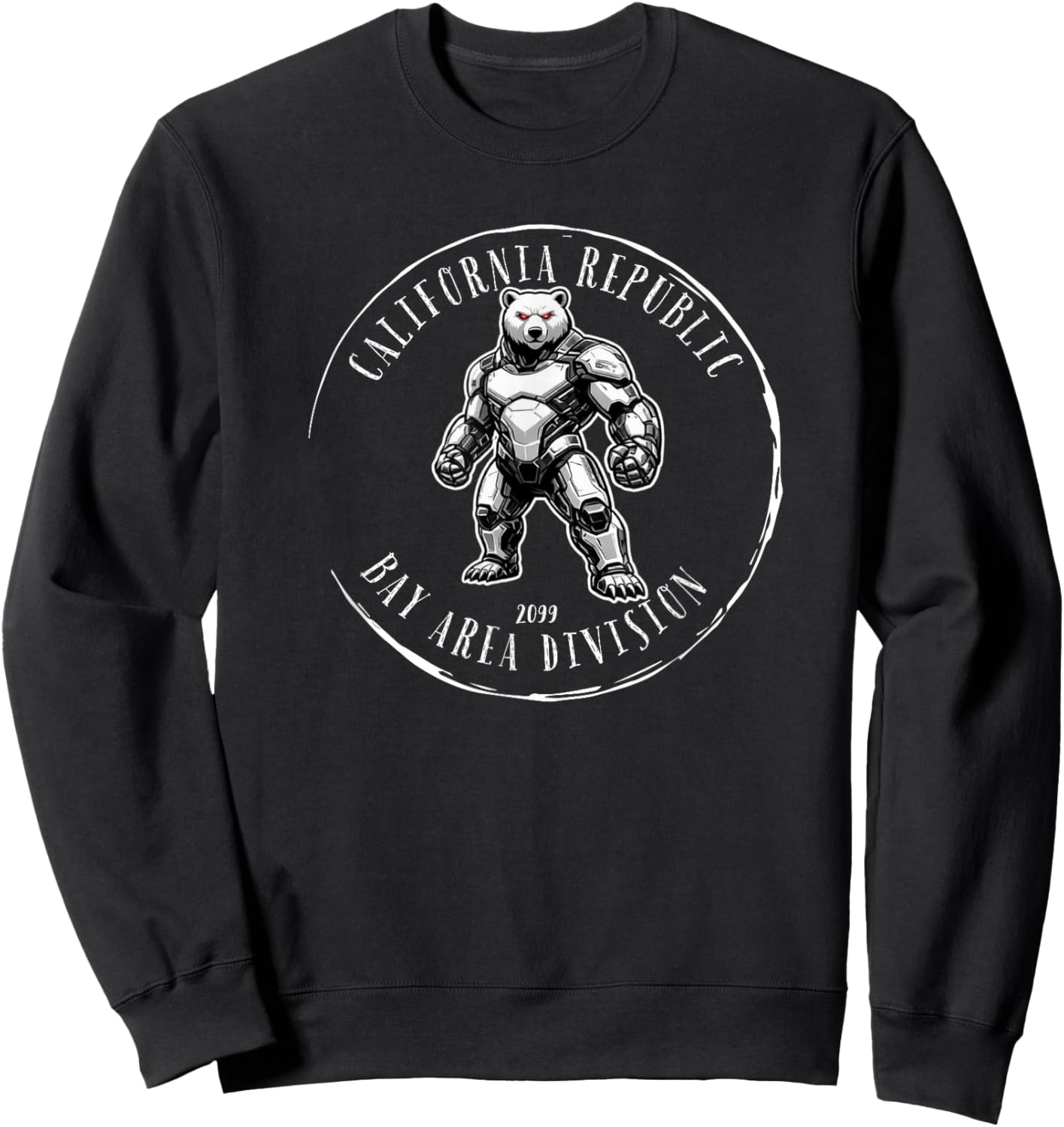 California Republic Bay Area Division 2099 Tactical Bear T-Shirt - Sweatshirt | Black