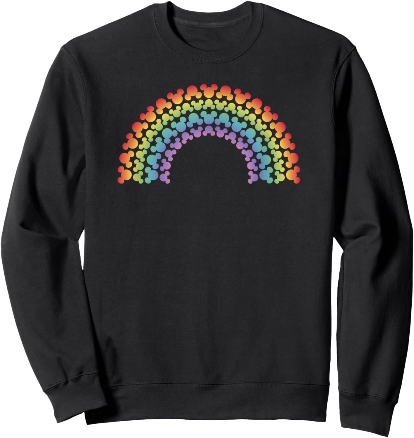Disney Mickey and Friends Mickey Silhouette Rainbow Sweatshirt - Sweatshirt | Black
