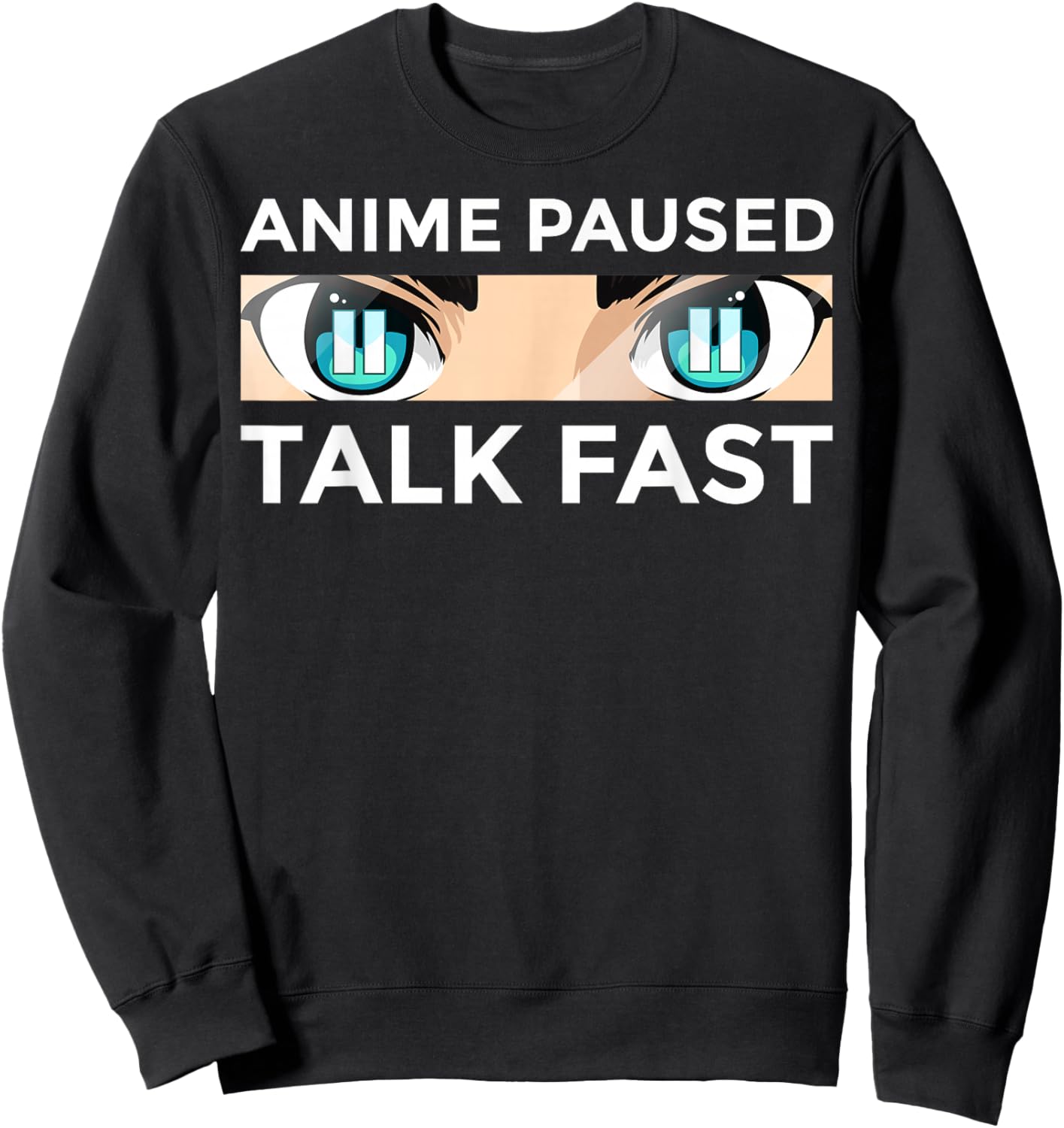 Anime Art Women Teen Girls Anime Merch Anime Lovers Small Sweatshirt - Sweatshirt | Black