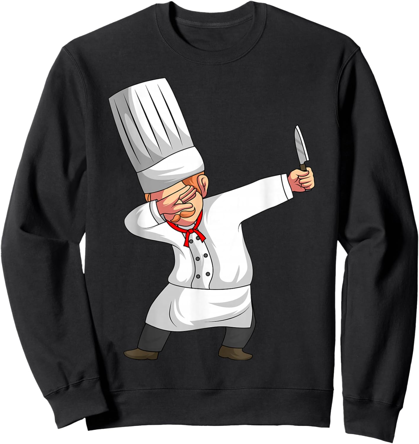 Chef Dabbing Chief Cook Culinary Sous-Chef Cuisine Kitchen Sweatshirt - Sweatshirt | Black