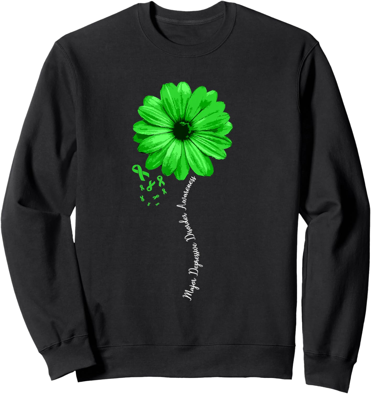 Major Depressive Disorder Awareness Warrior Pretty Sweatshirt - Sweatshirt | Black