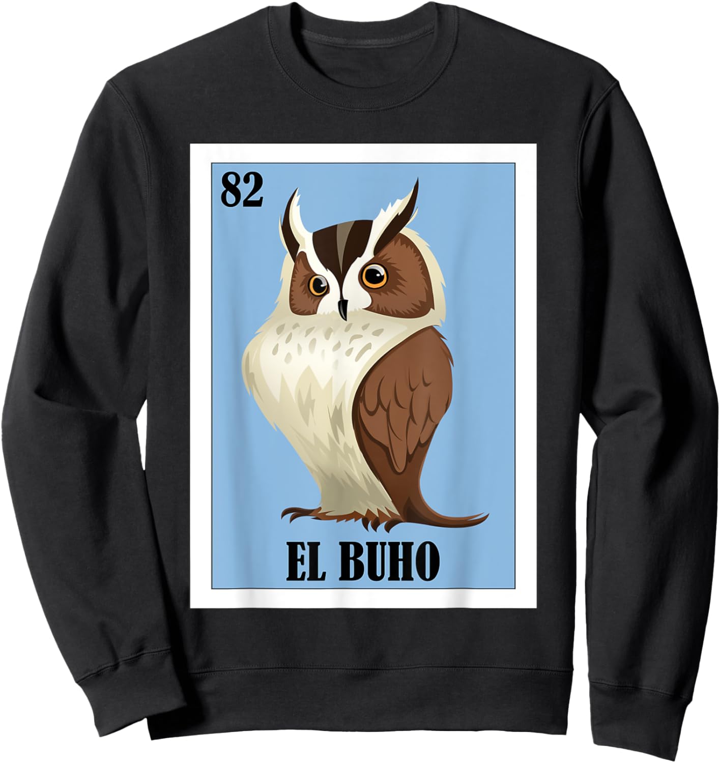 Funny Mexican Design for Owl Lovers - El Buho Sweatshirt - Sweatshirt | Black
