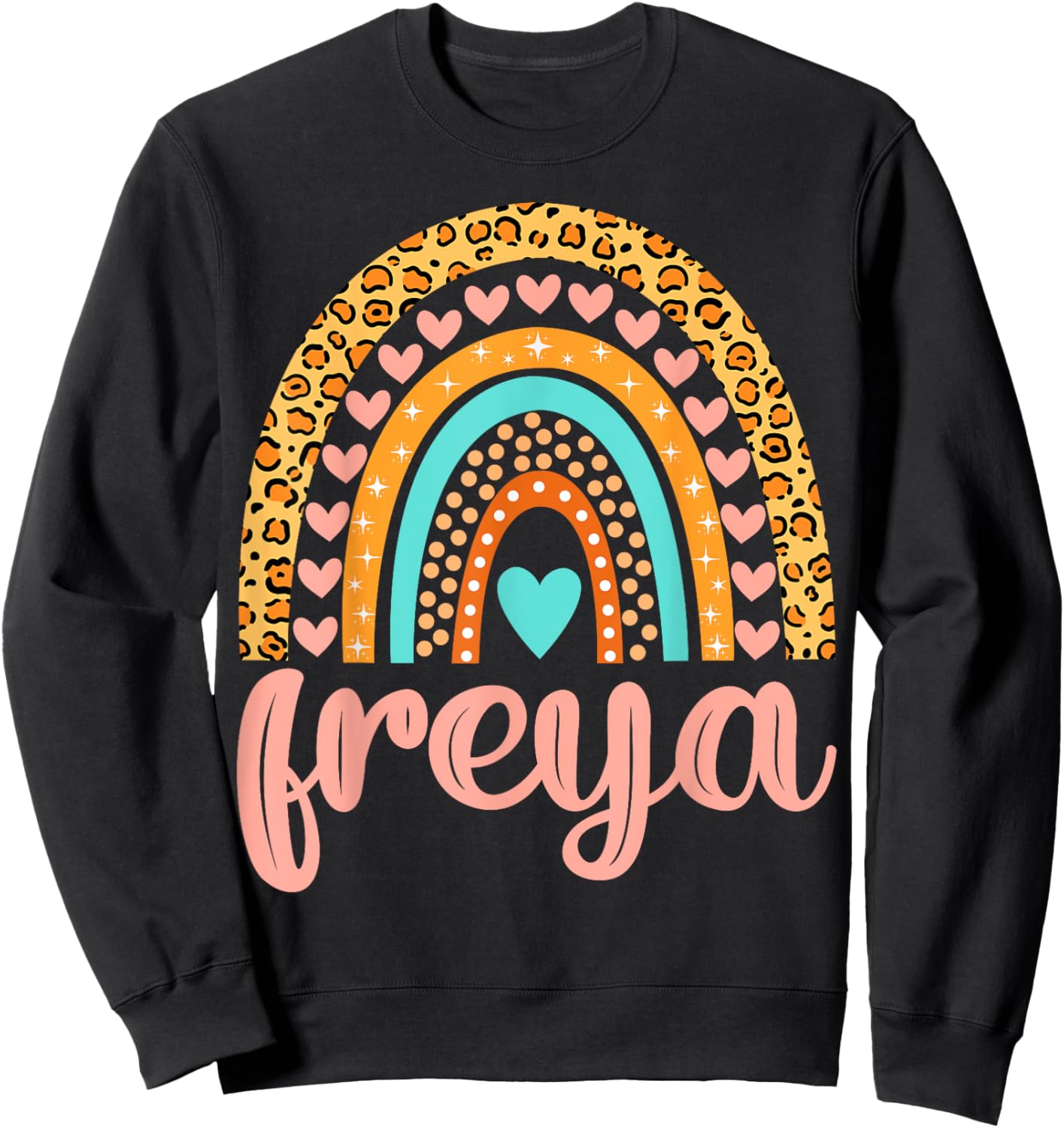 Freya Freya Name Birthday Shirt Gift Sweatshirt - Sweatshirt | Black