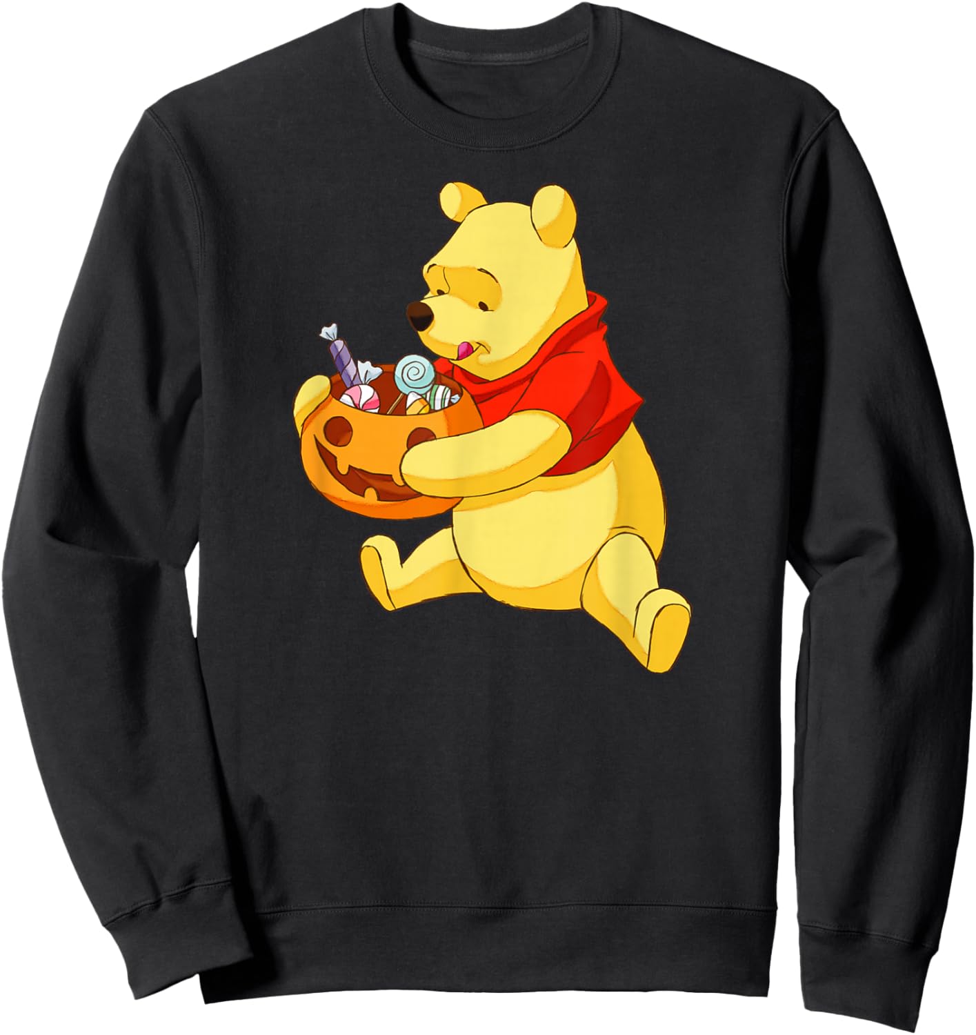Disney - Halloween Candy Lover Pooh Bear Sweatshirt - Sweatshirt | Black