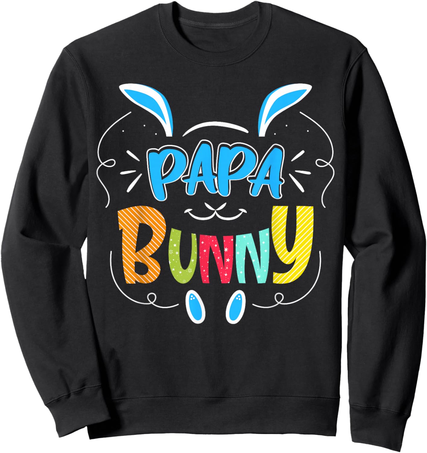 Papa Bunny Sweatshirt - Sweatshirt | Black