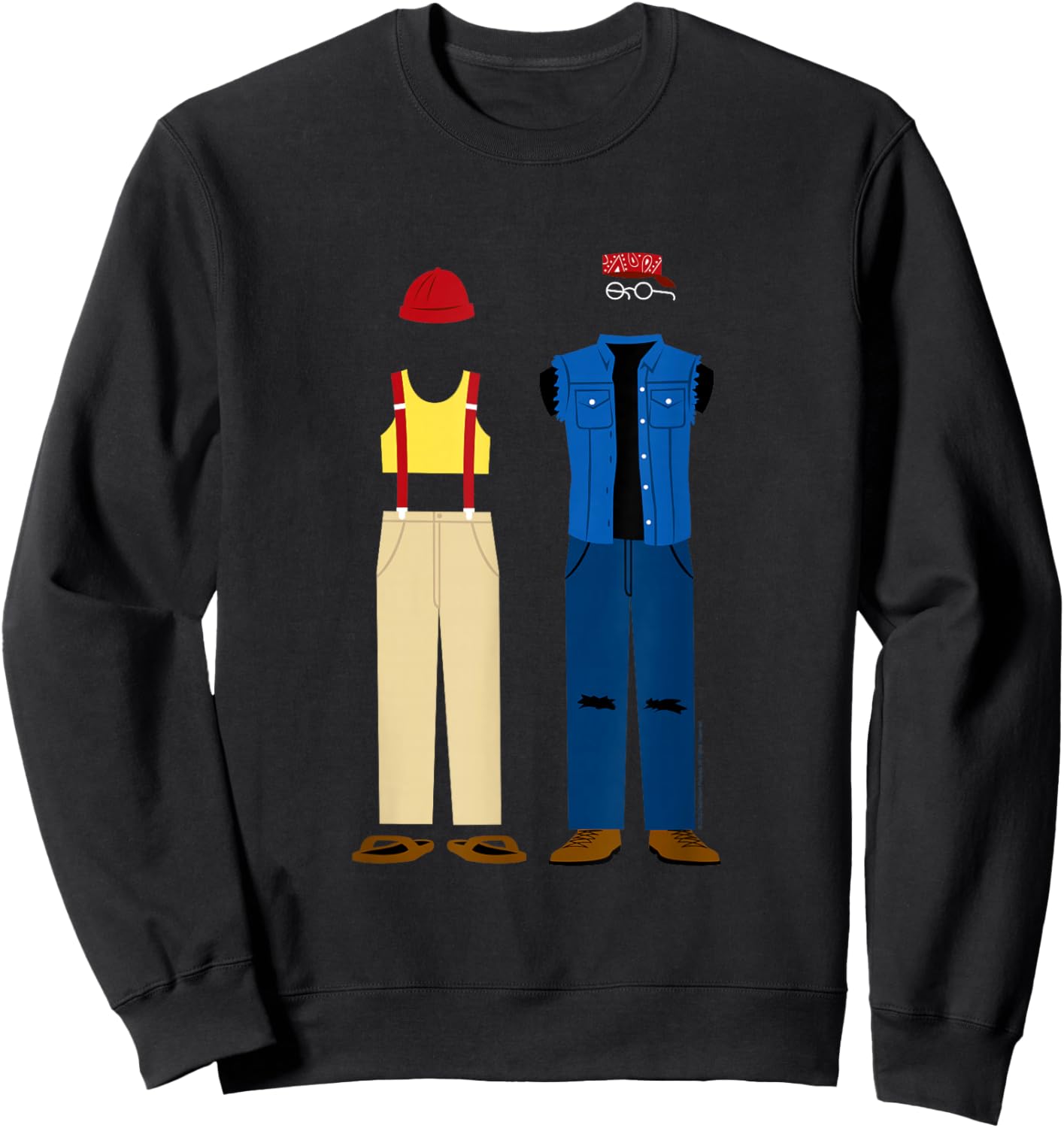 Cheech and Chong's Up in Smoke Man and Pedro Outfits Sweatshirt - Sweatshirt | Black