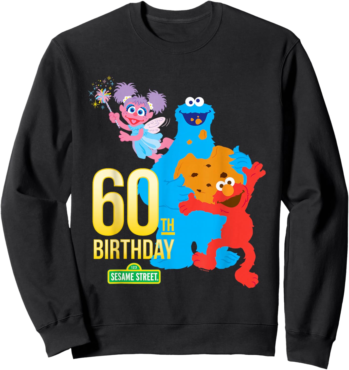 Sesame Street 60th Birthday Sweatshirt - Sweatshirt | Black