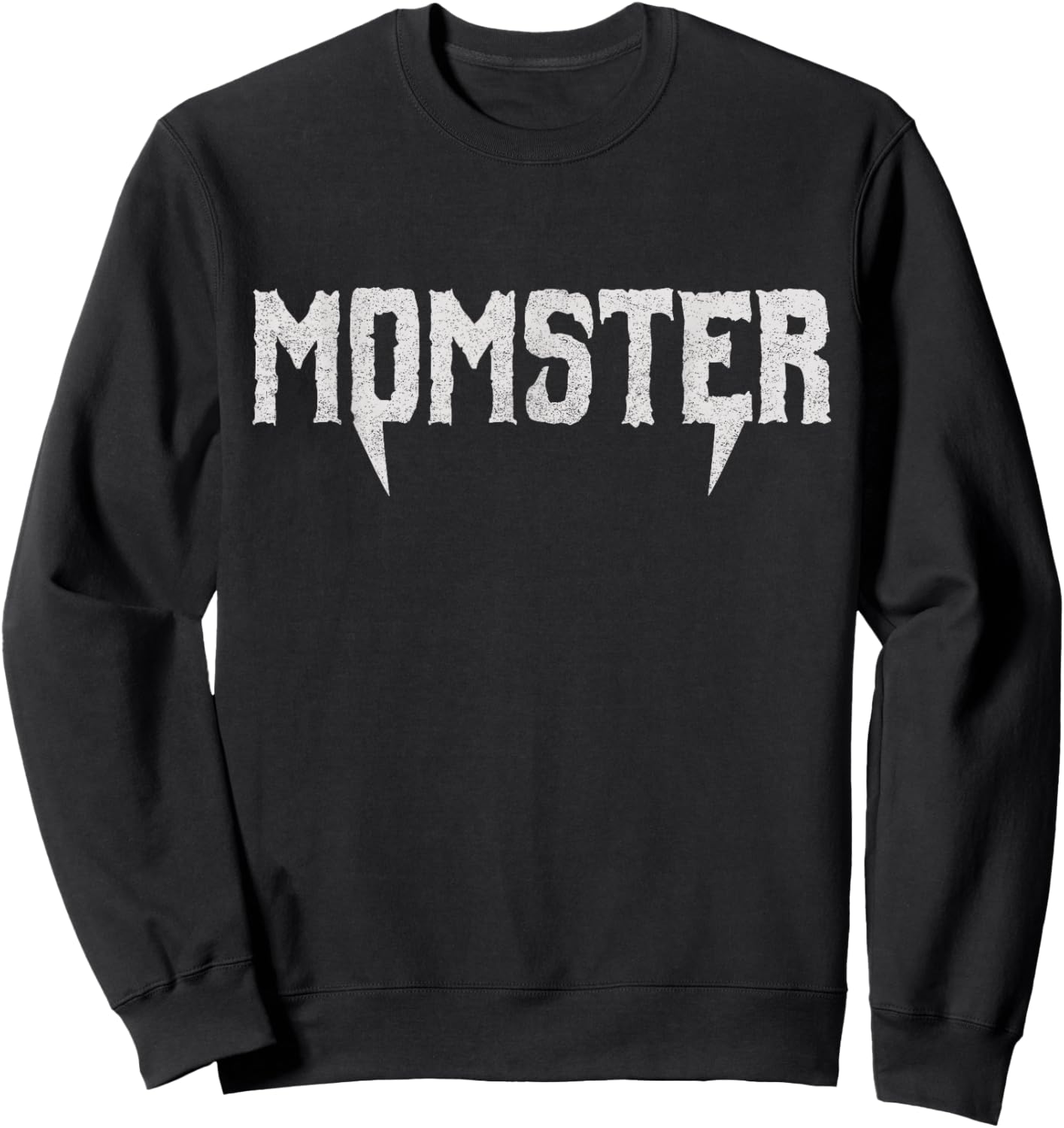 Funny Momster Halloween Mom Costume Vampire Fangs Sweatshirt - Sweatshirt | Black