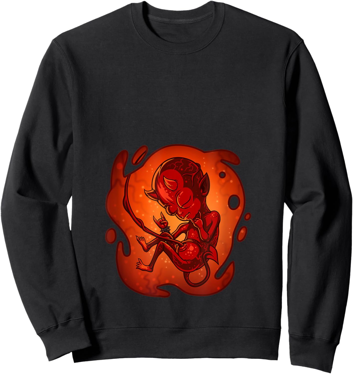 Hell Spawn Pregnancy - Expecting Mom Design Sweatshirt - Sweatshirt | Black