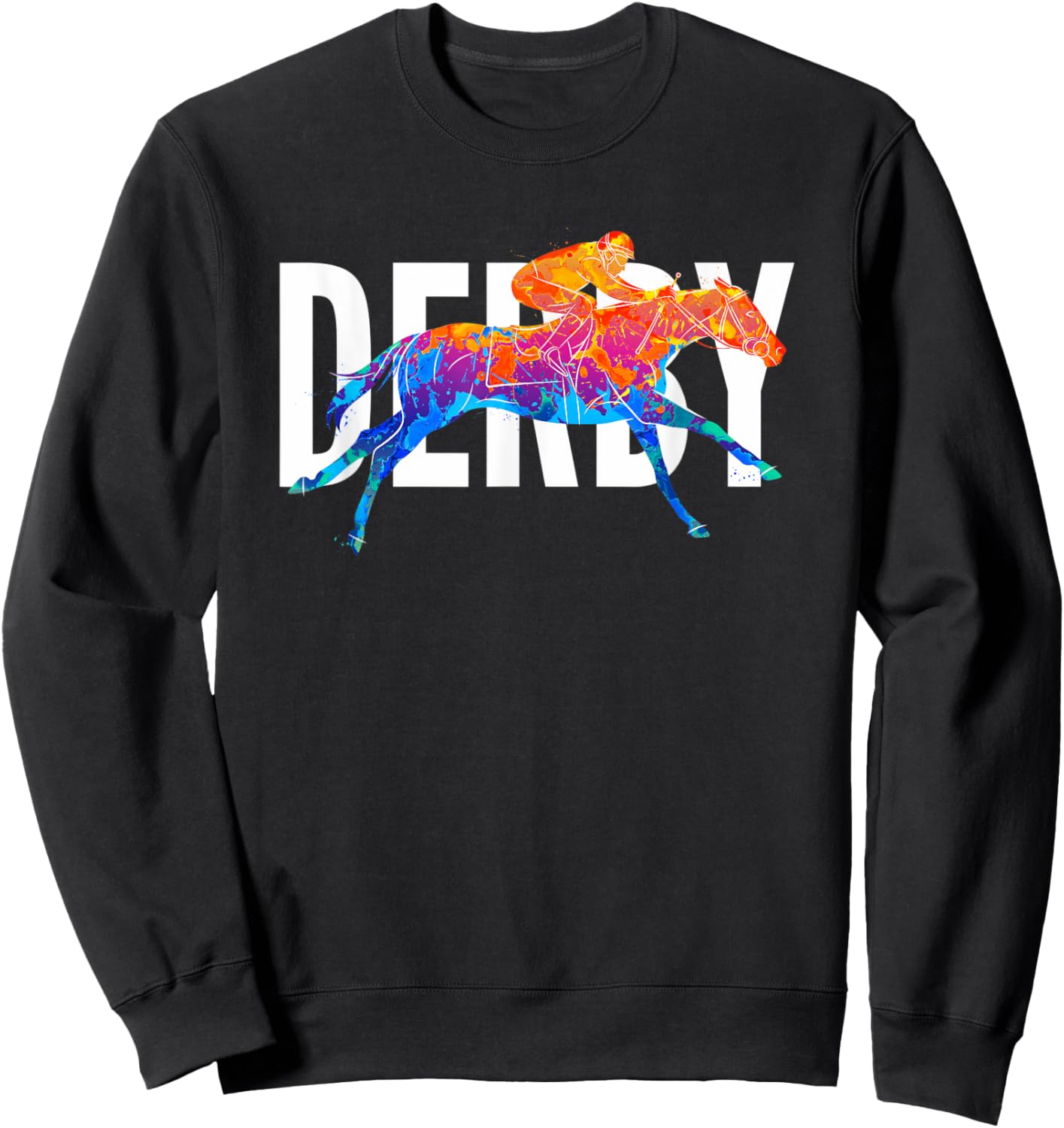 Derby Day Horse Racing Kentucky Epsom 2022 Sweatshirt - Sweatshirt | Black