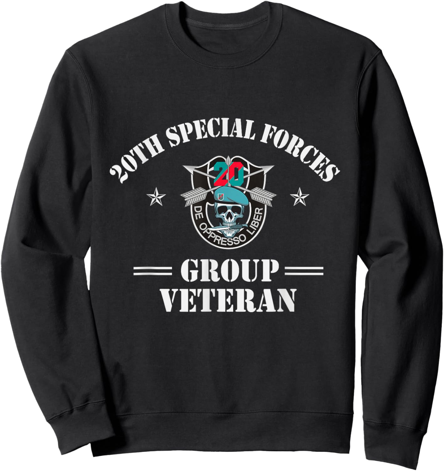 20th Special Forces Group Veteran 20th SFG 4th of July Sweatshirt - Sweatshirt | Black