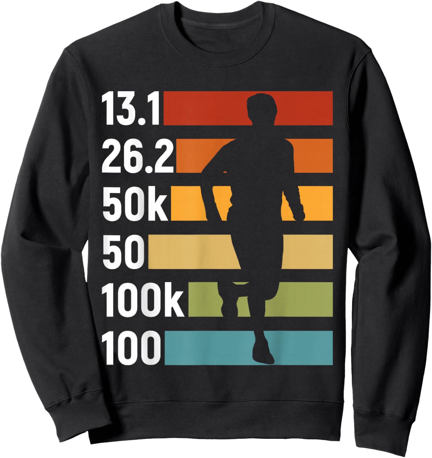Ultramarathon Ultra Running Ultra Marathon Runner Sweatshirt - Sweatshirt | Black